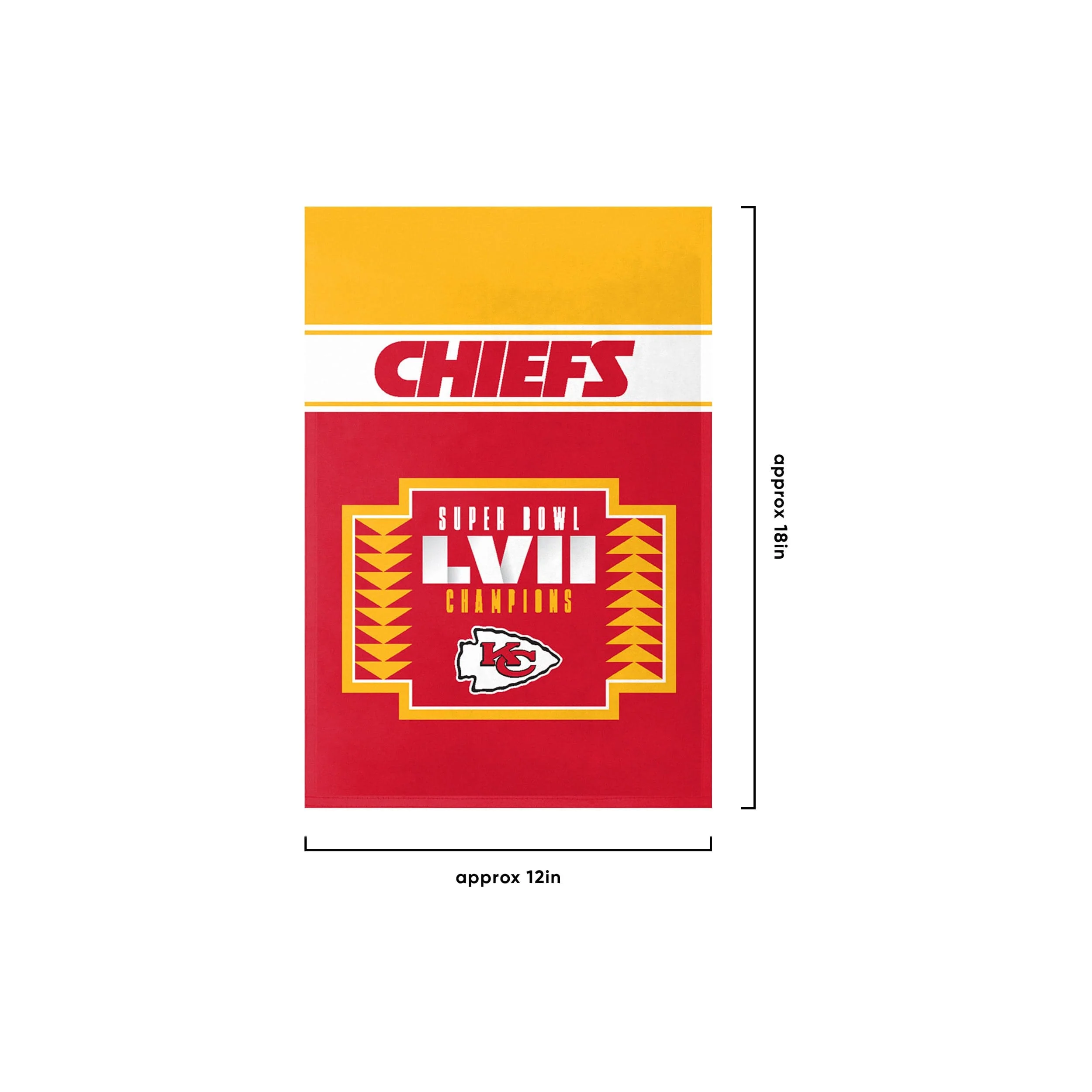 Kansas City Chiefs NFL Super Bowl LVII Champions Garden Flag - Image 3