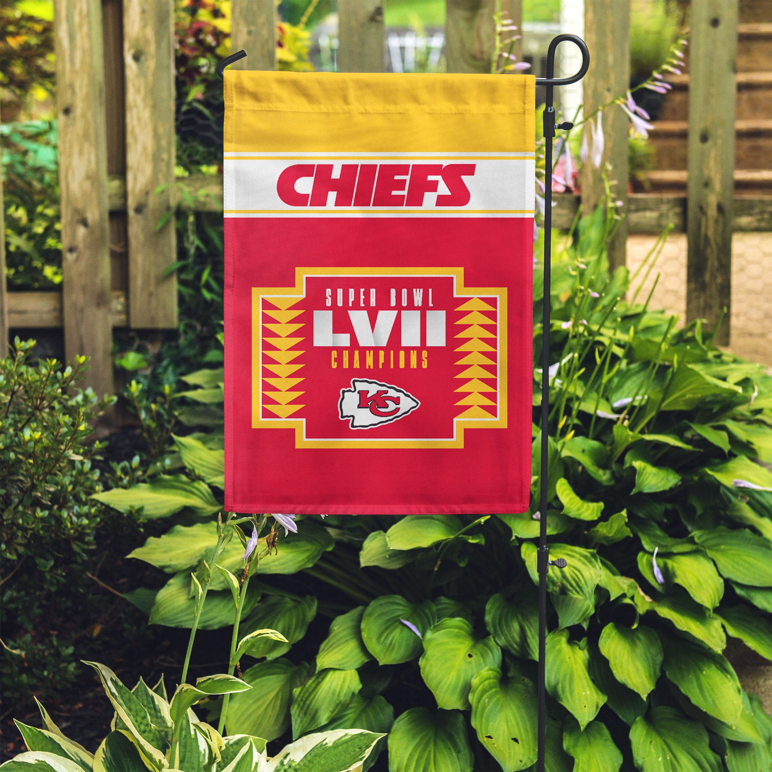 Kansas City Chiefs NFL Super Bowl LVII Champions Garden Flag - Image 4