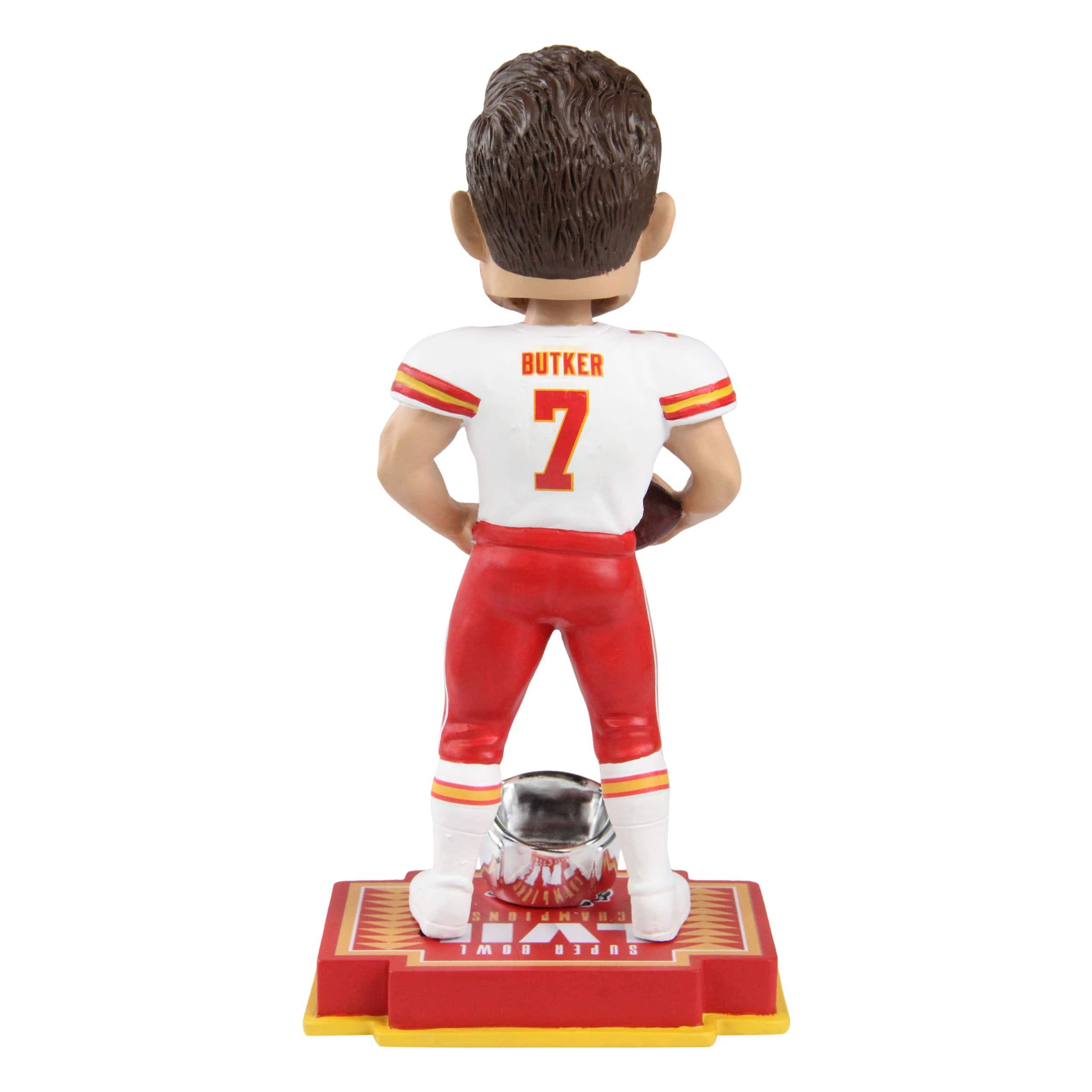Kansas City Chiefs NFL Super Bowl LVII Champions Harrison Butker Bobblehead - Image 2