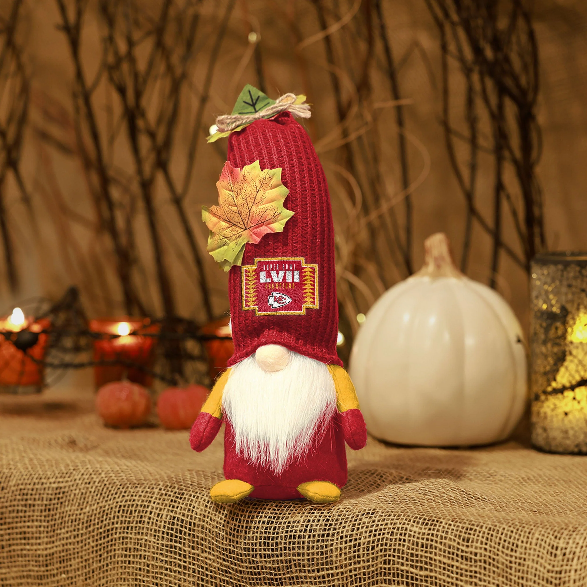Kansas City Chiefs NFL Super Bowl LVII Champions Harvest Plush Gnome - Image 5