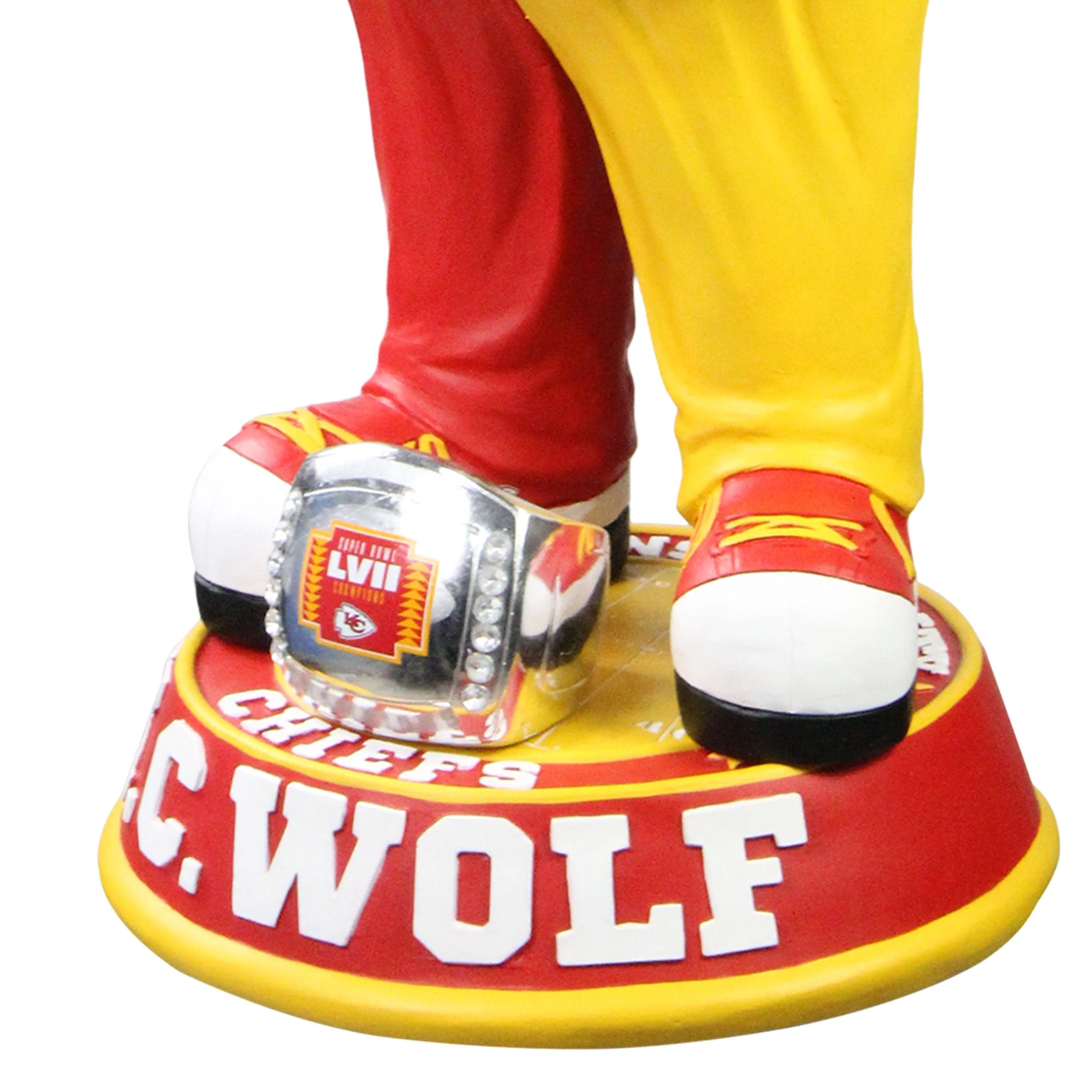 Kansas City Chiefs NFL Super Bowl LVII Champions KC Wolf 3 Ft Mascot Bobblehead - Image 3