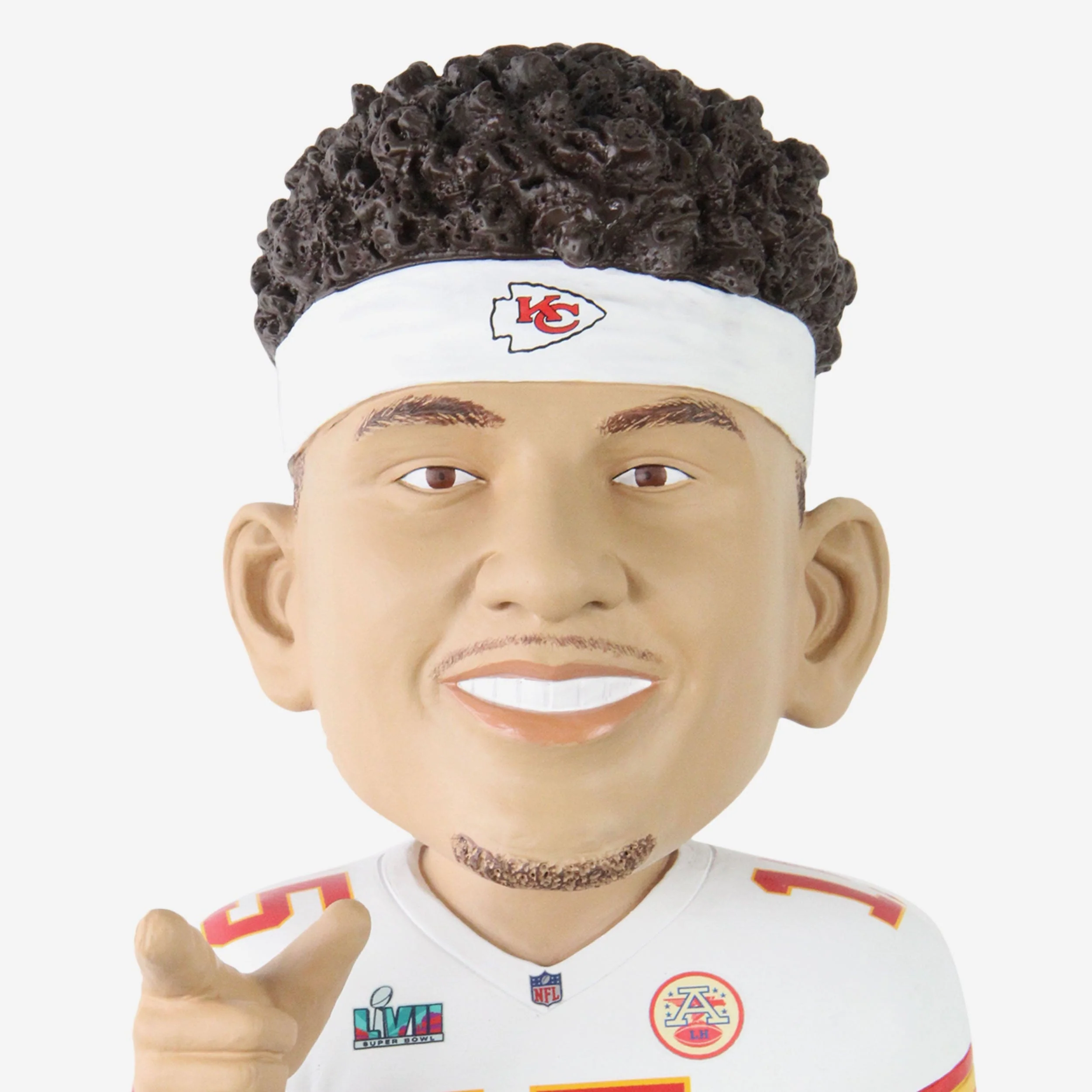 Kansas City Chiefs NFL Super Bowl LVII Champions Patrick Mahomes 18 in Bobblehead - Image 2