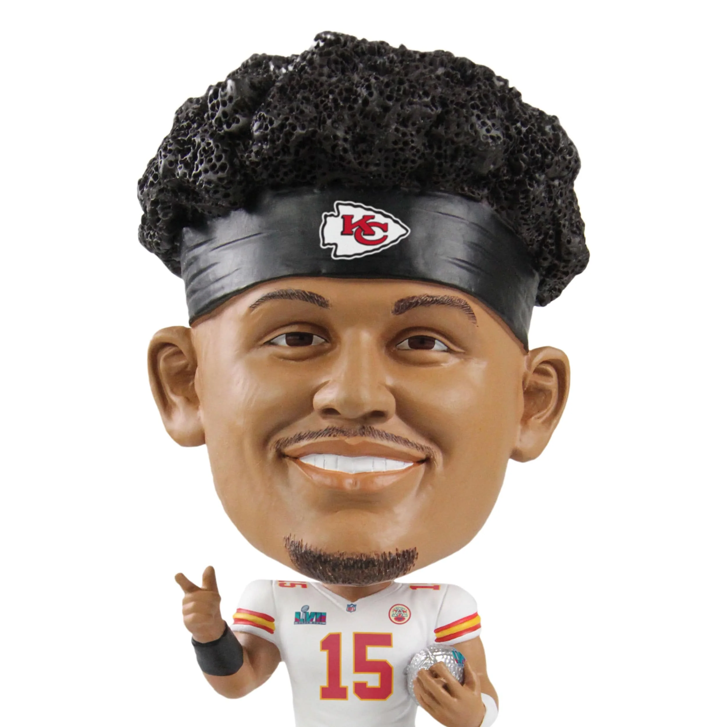 Kansas City Chiefs NFL Super Bowl LVII Champions Patrick Mahomes Ring Base Bighead Bobblehead - Image 2