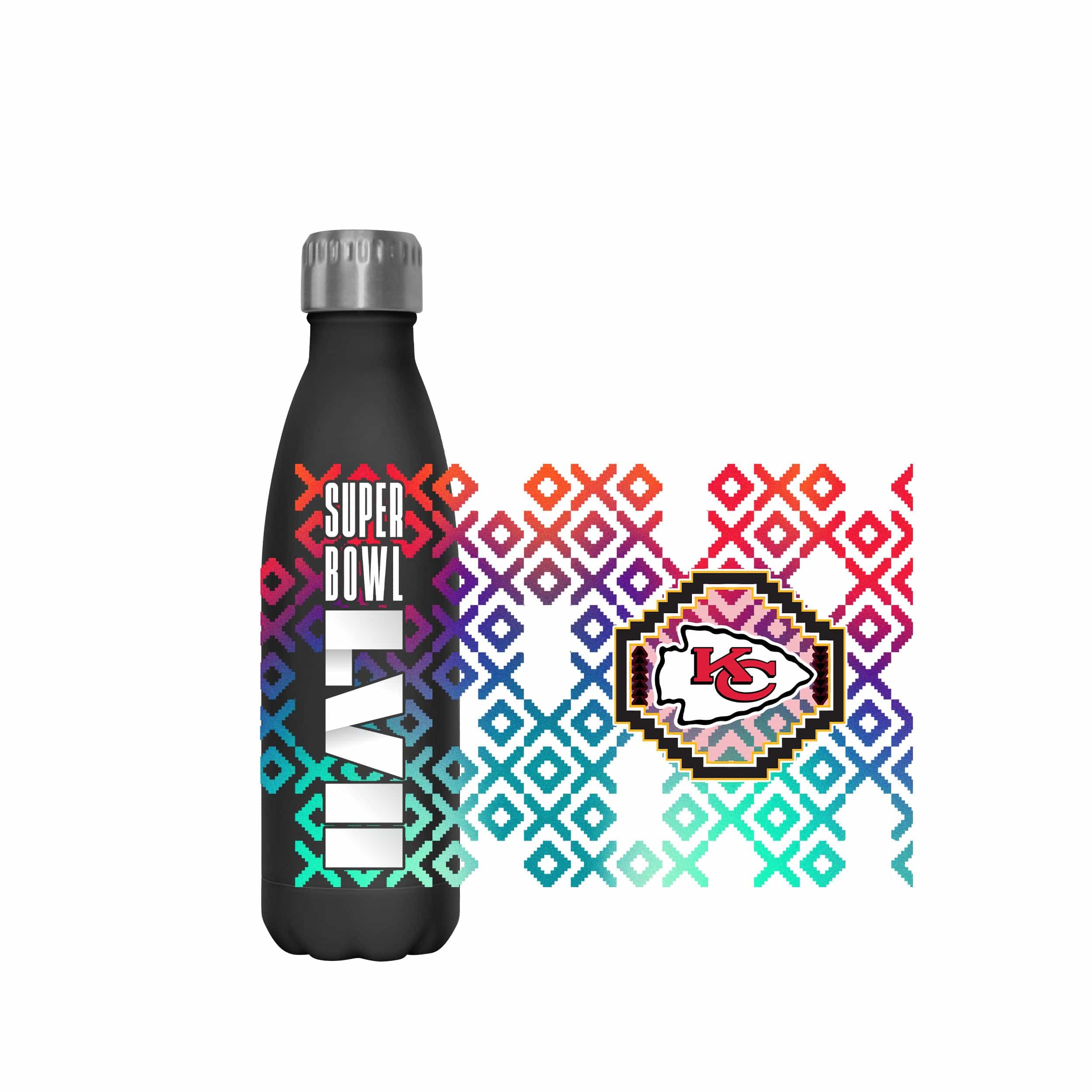 Kansas City Chiefs NFL Super Bowl LVII Champions XO 17 oz Stainless Steel Bottle - Image 5