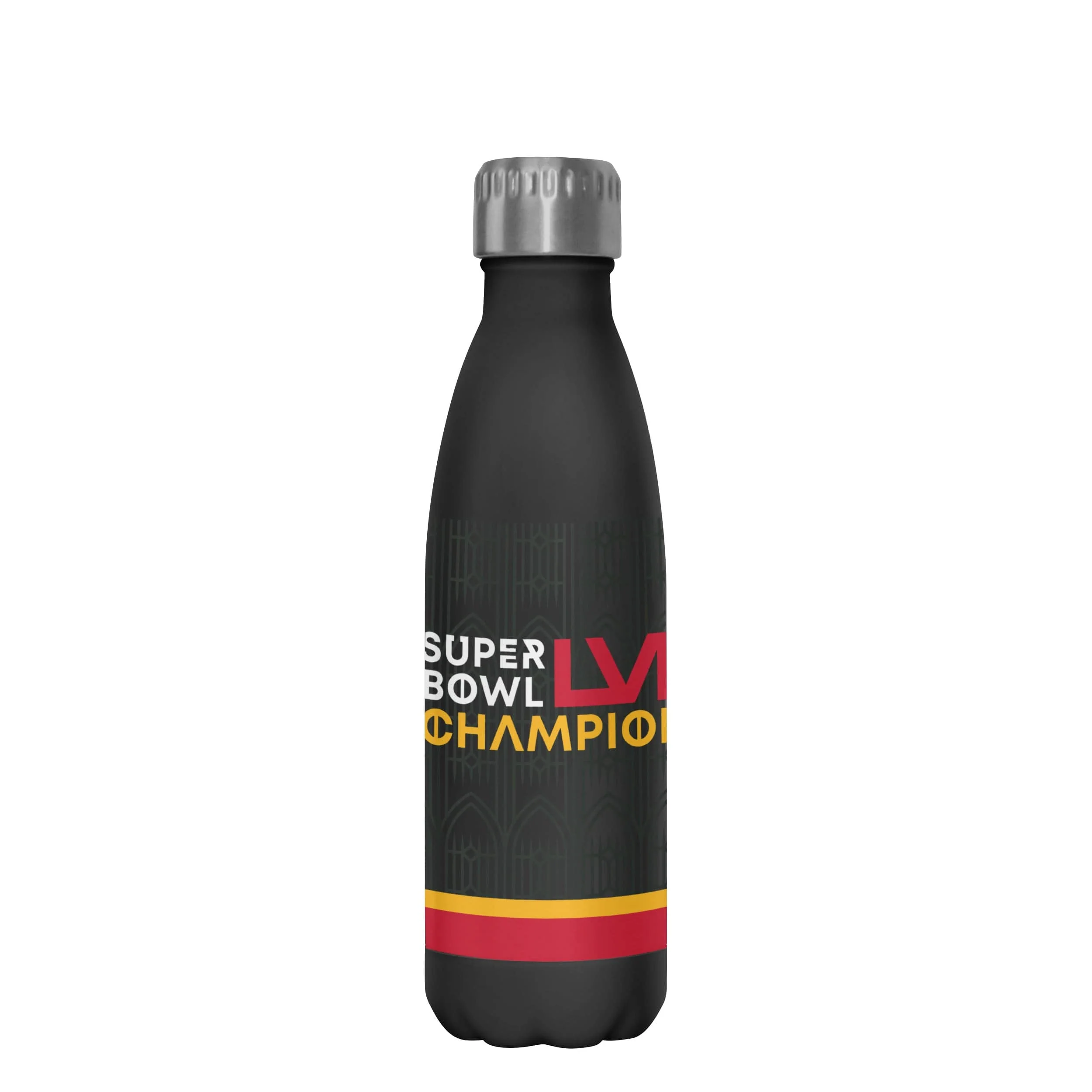 Kansas City Chiefs NFL Super Bowl LVIII Champions Black 17 oz Stainless Steel Bottle - Image 2