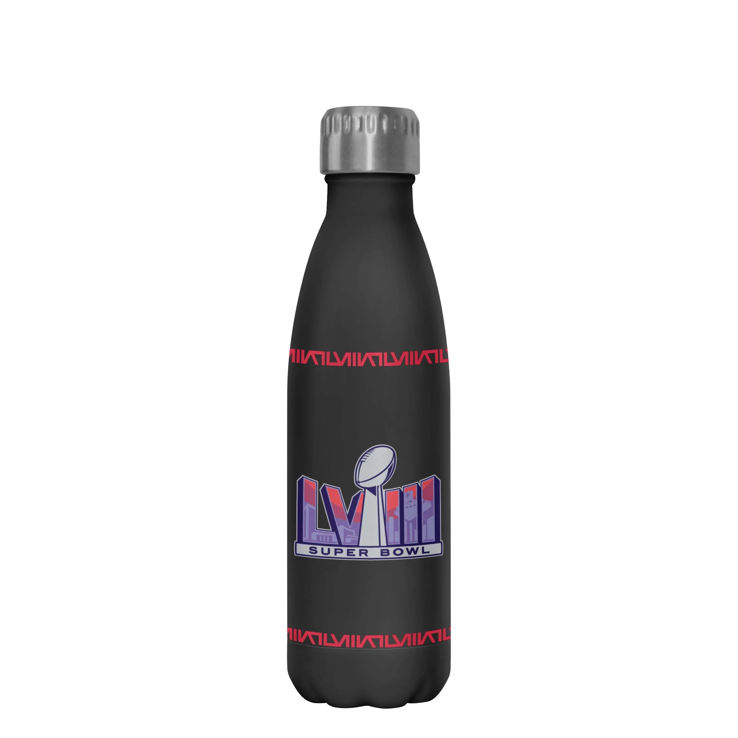 Kansas City Chiefs NFL Super Bowl LVIII Champions Black Diamond 17 oz Stainless Steel Bottle - Image 2