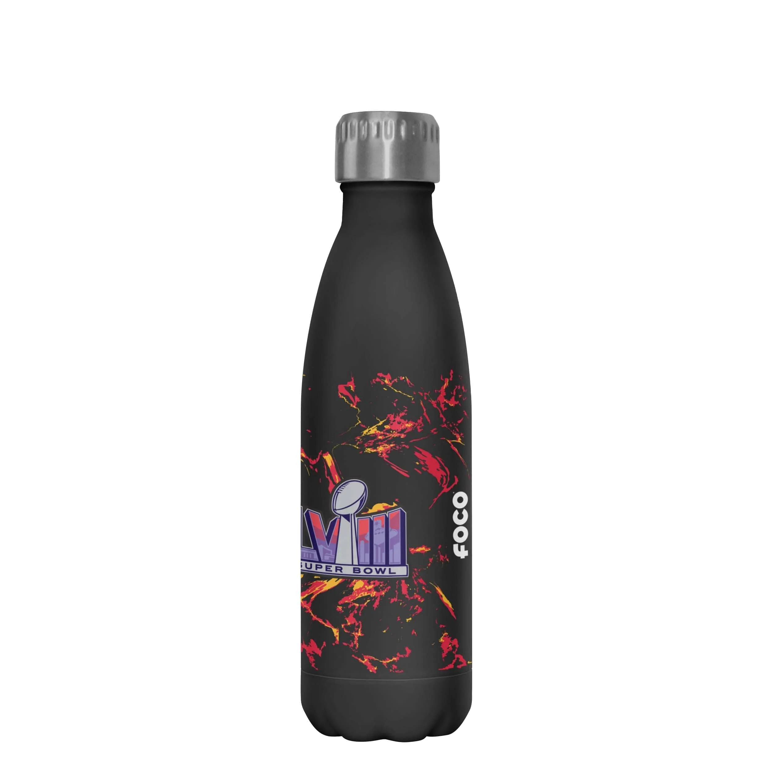 Kansas City Chiefs NFL Super Bowl LVIII Champions Black Marble 17 oz Stainless Steel Bottle - Image 4