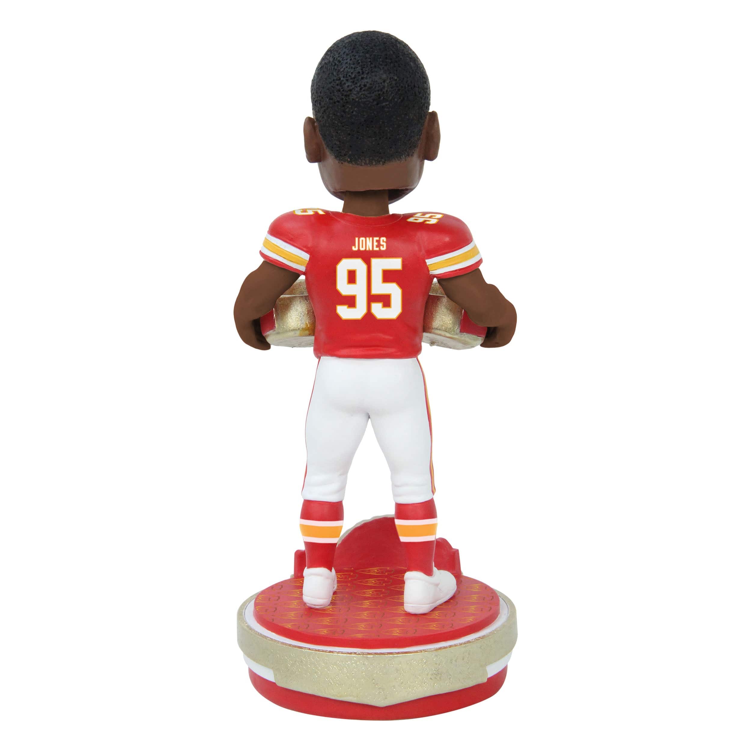 Kansas City Chiefs NFL Super Bowl LVIII Champions Chris Jones Bobblehead - Image 2