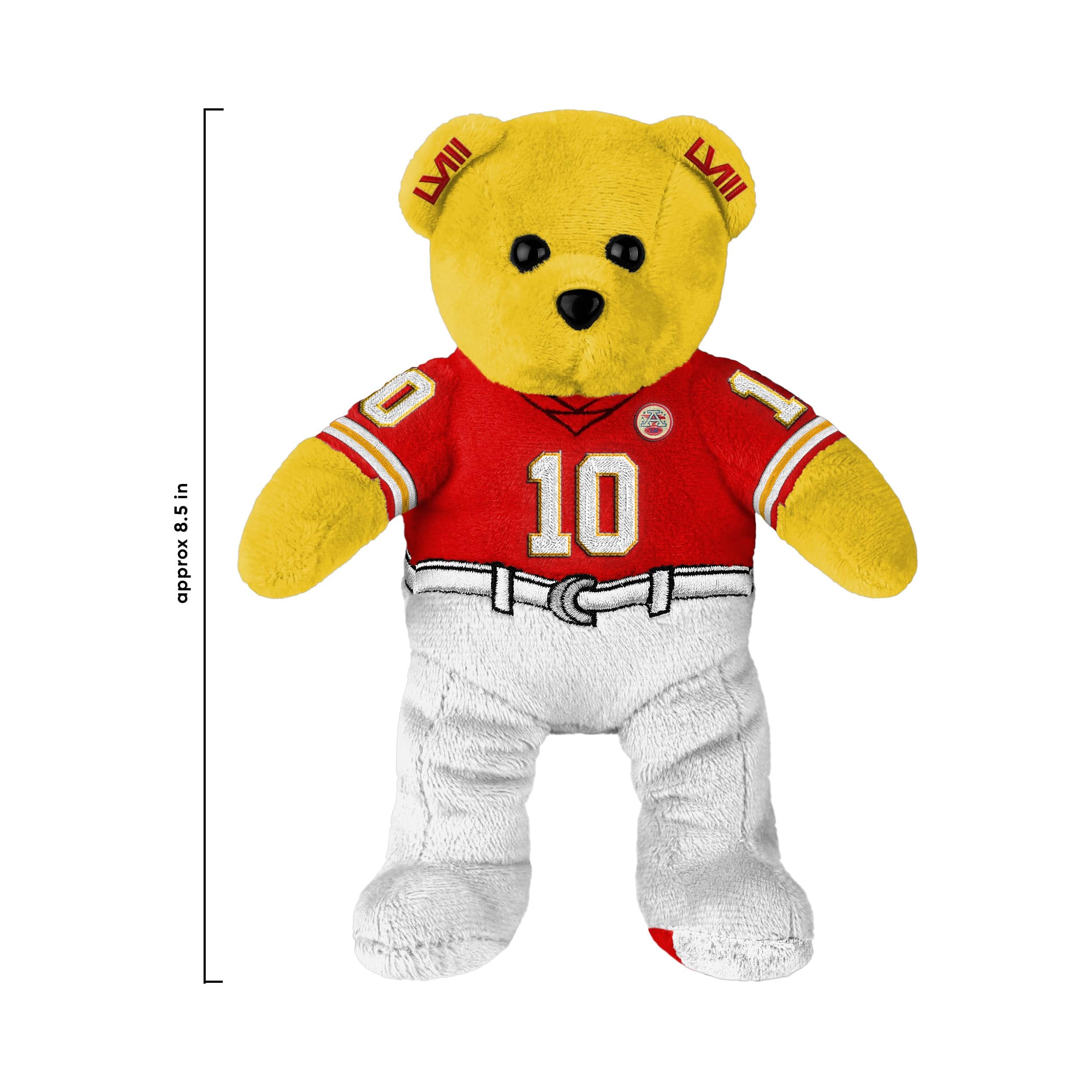 Kansas City Chiefs NFL Super Bowl LVIII Champions Isiah Pacheco Team Beans Embroidered Player Bear - Image 3