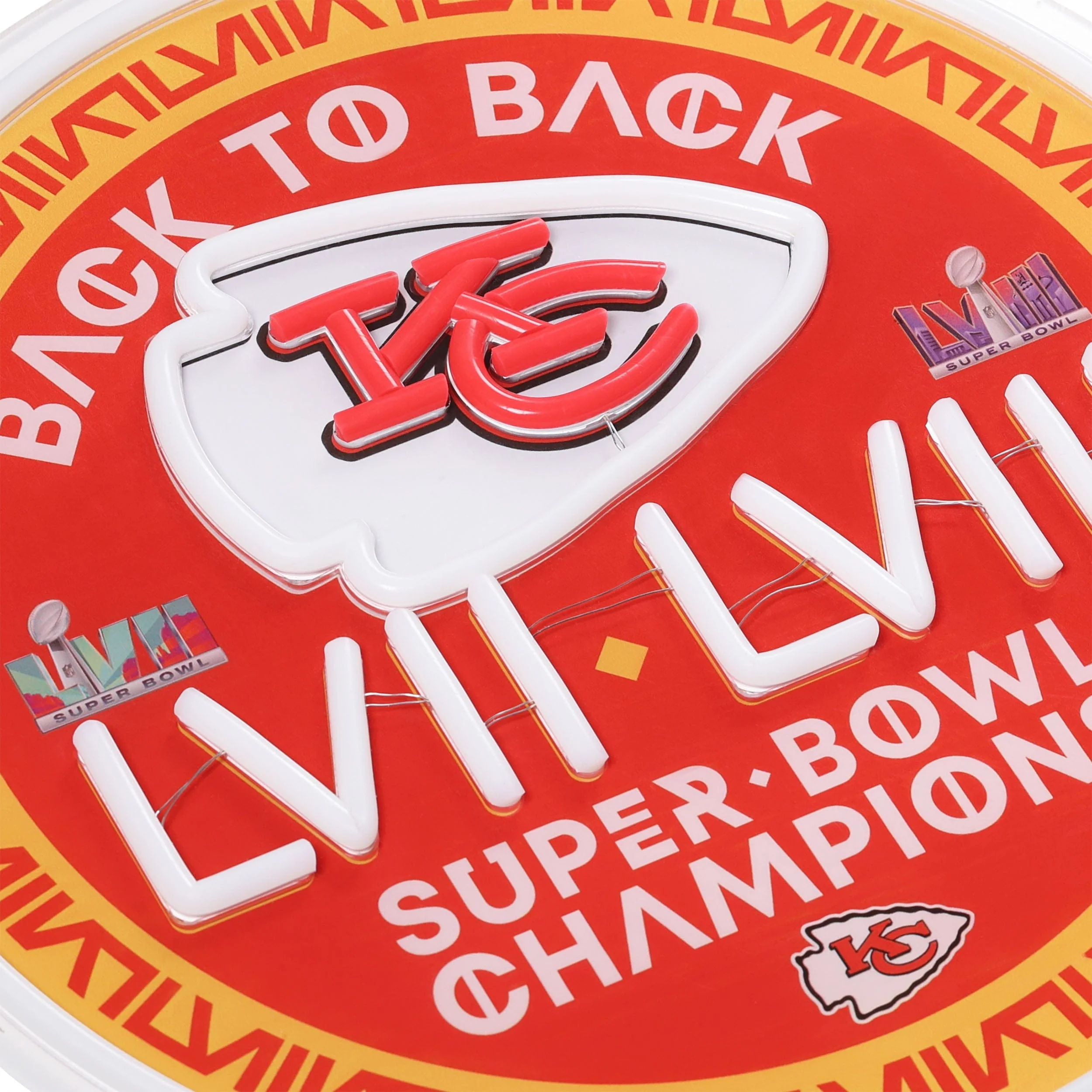 Kansas City Chiefs NFL Super Bowl LVIII Champions LED Neon Sign - Image 5