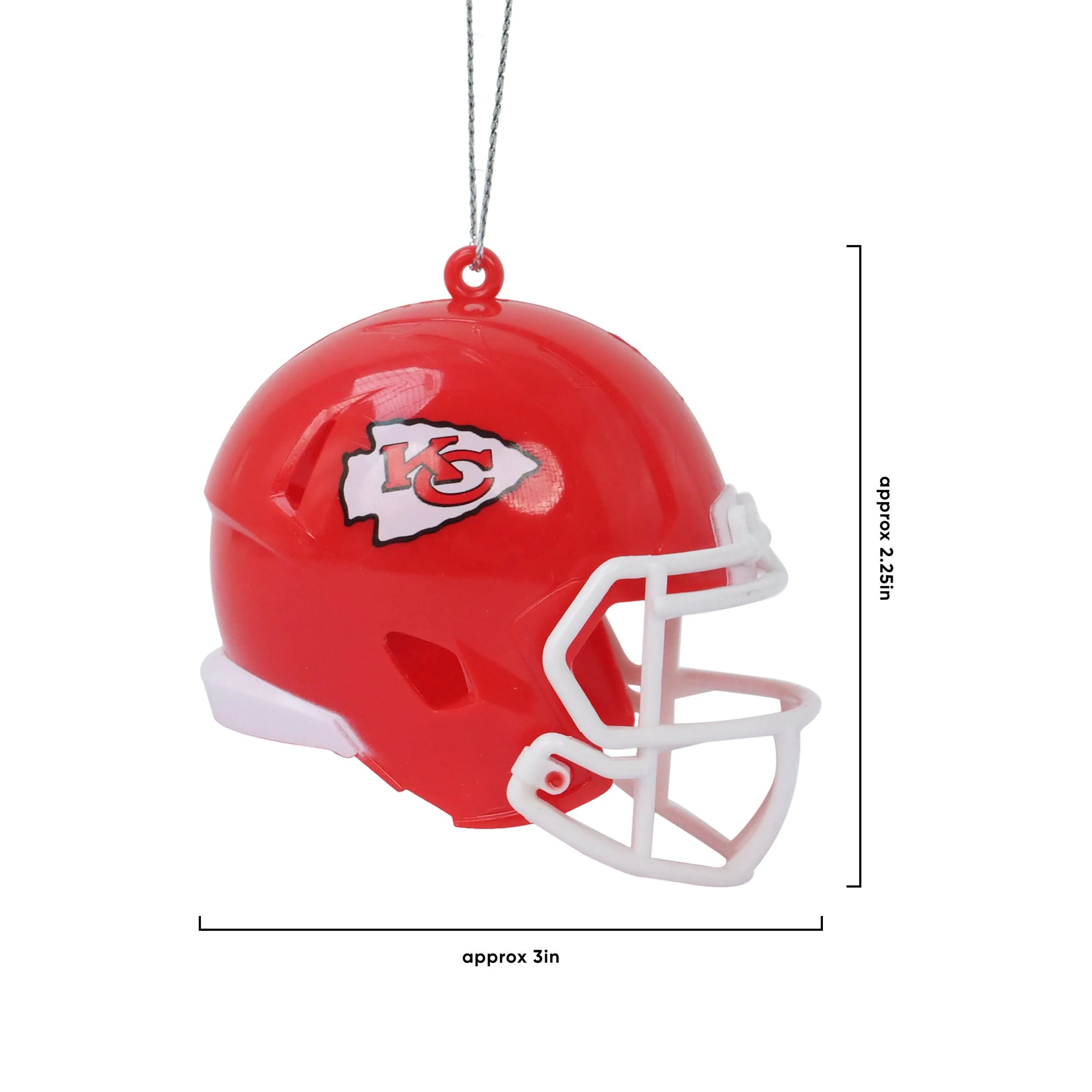 Kansas City Chiefs NFL Super Bowl LVIII Champions Resin Football Helmet Ornament - Image 2