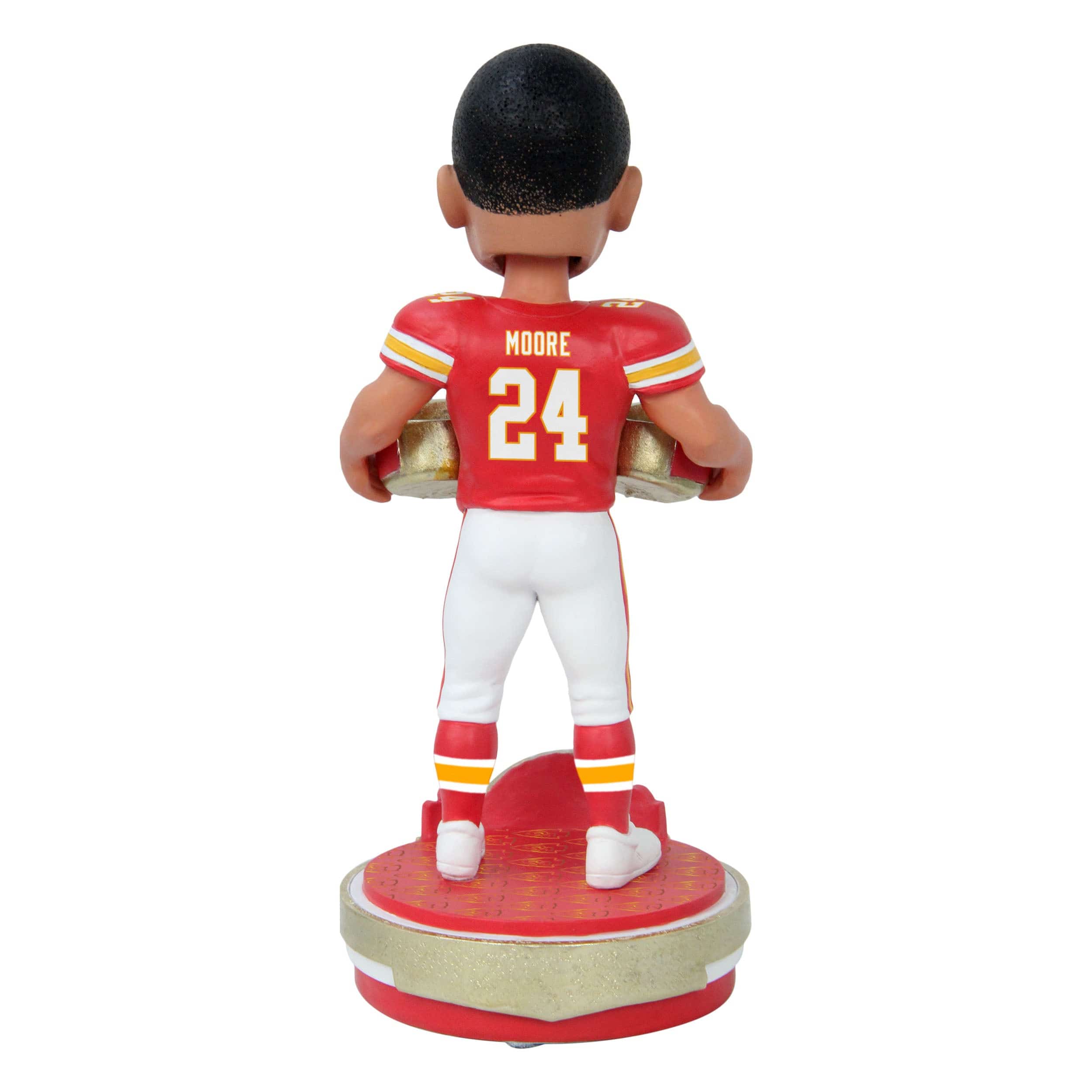 Kansas City Chiefs NFL Super Bowl LVIII Champions Skyy Moore Bobblehead - Image 2