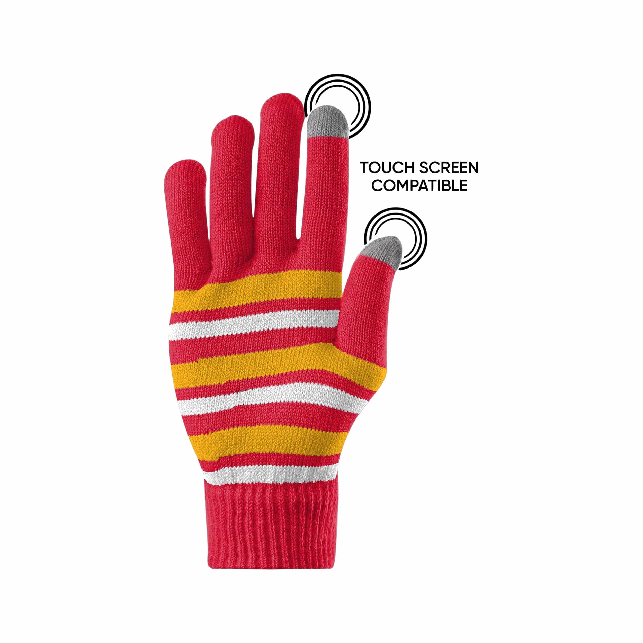 Kansas City Chiefs NFL Super Bowl LVIII Champions Stretch Gloves - Image 3