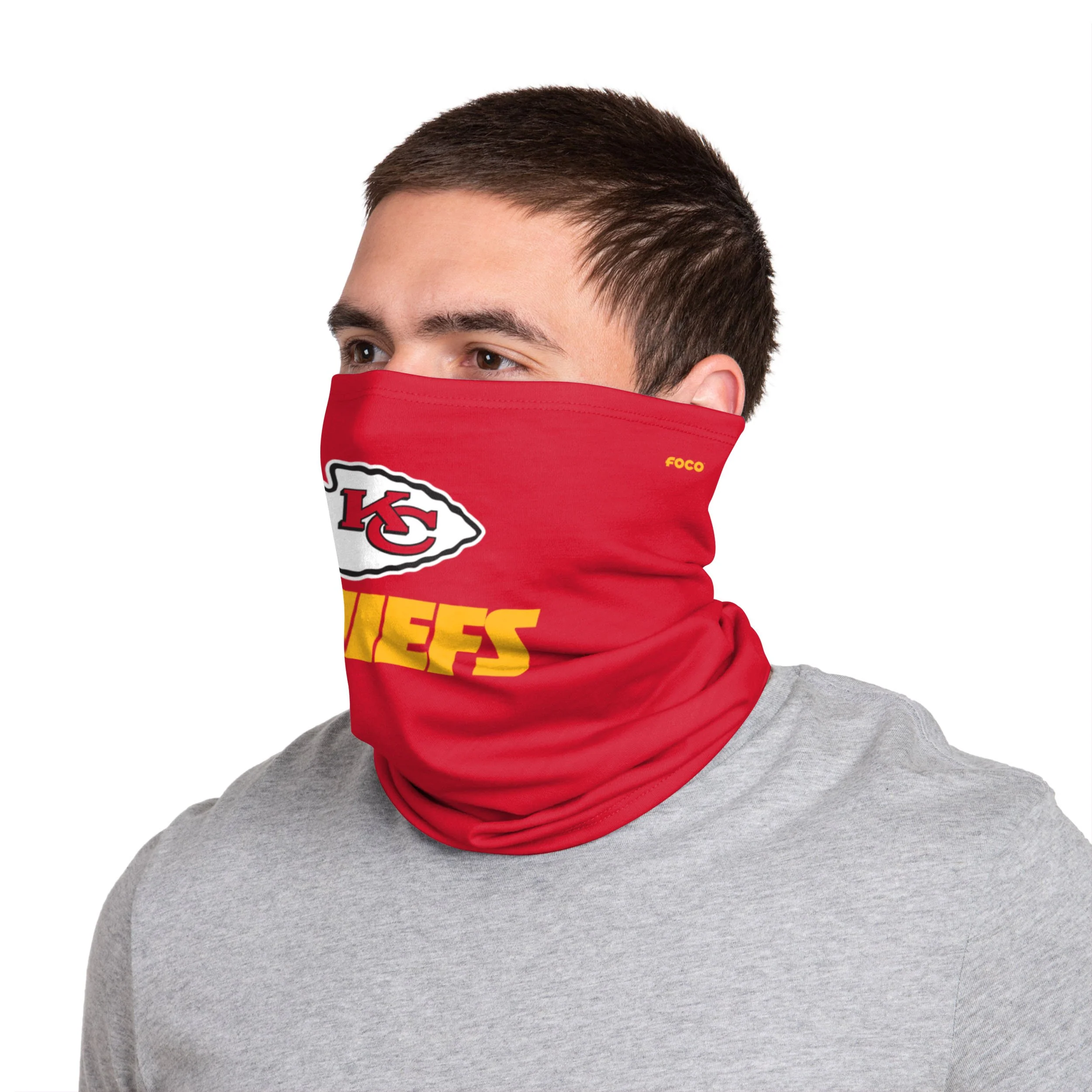 Kansas City Chiefs NFL Team Logo Stitched Gaiter Scarf - Image 3