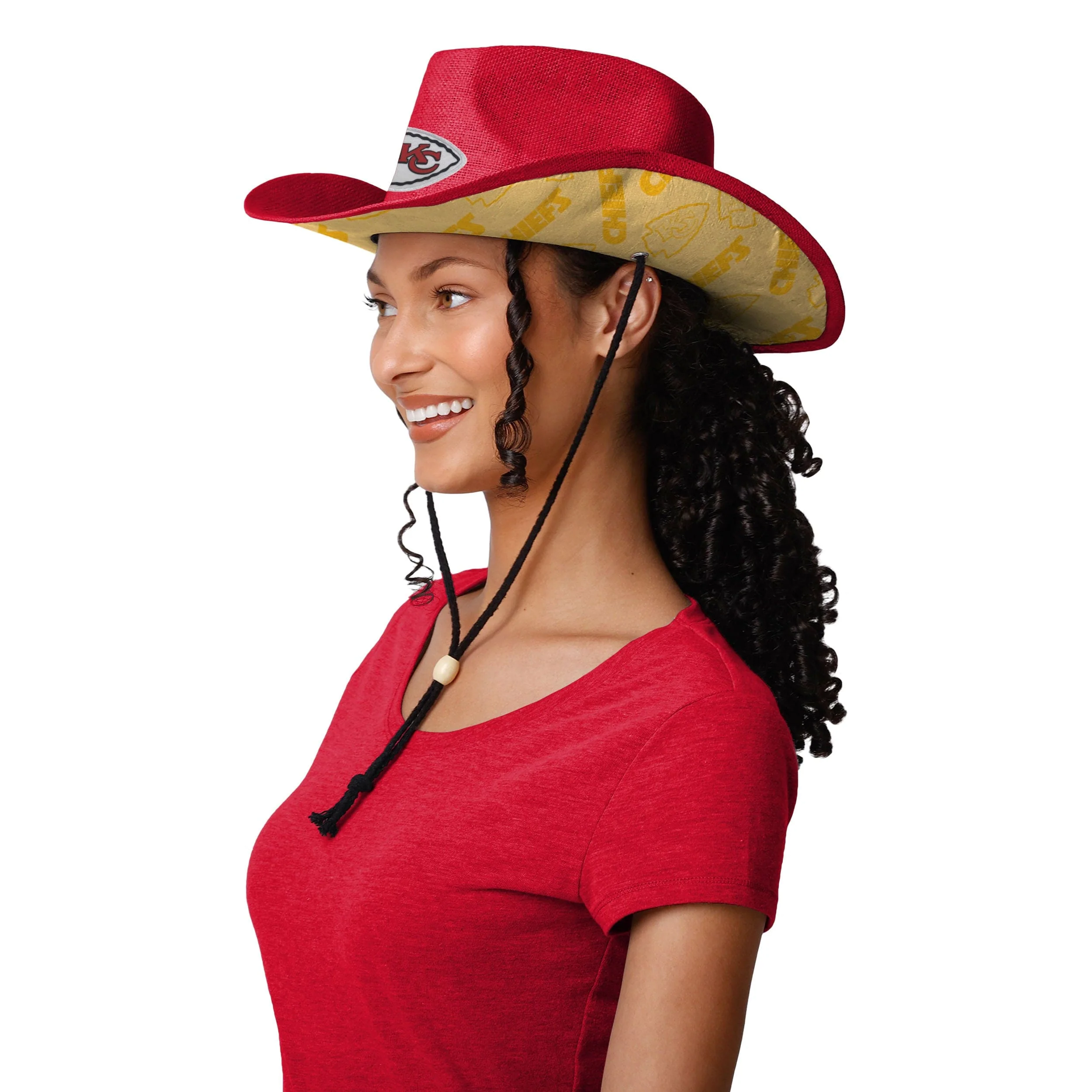 Kansas City Chiefs NFL Team Stripe Cowboy Hat - Image 4