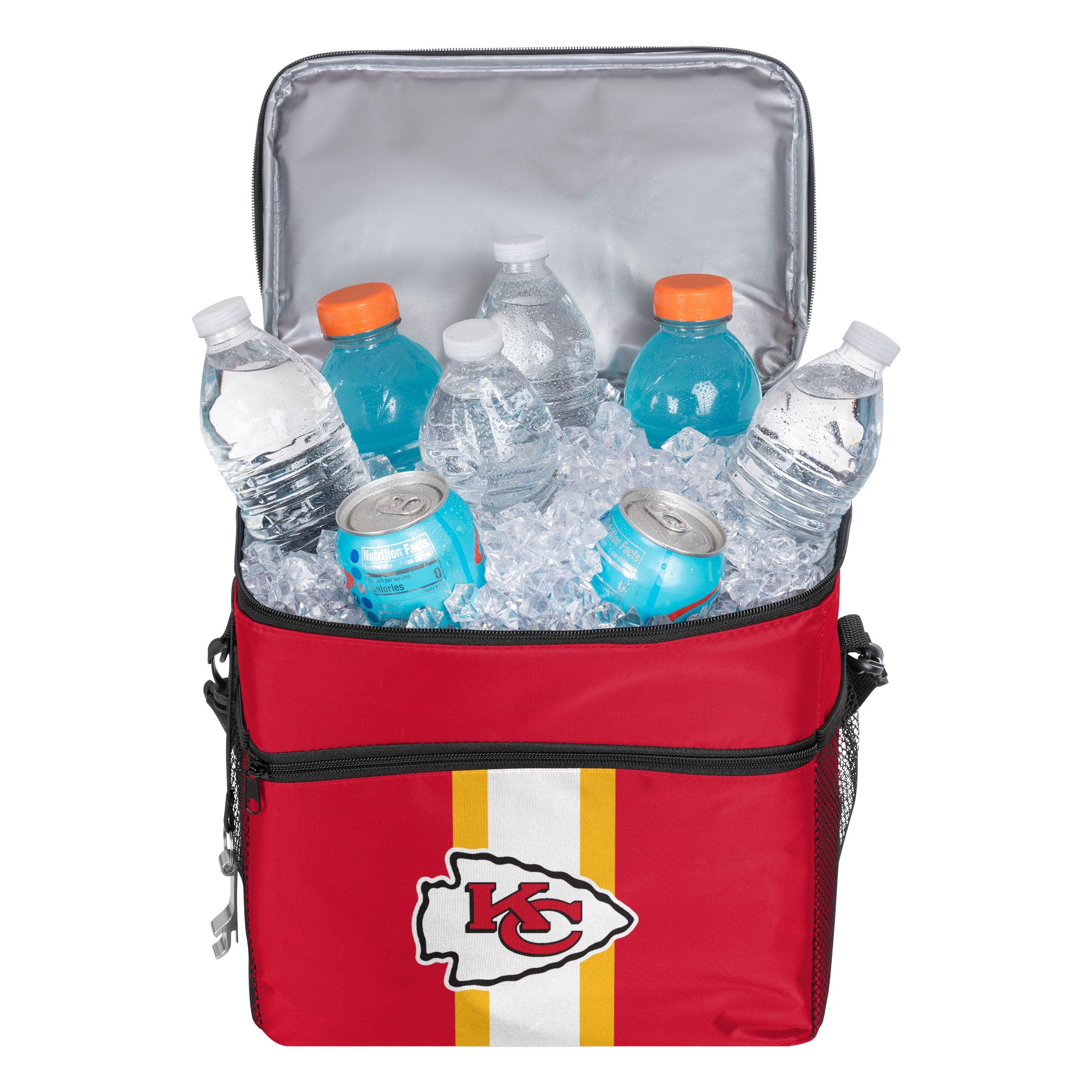 Kansas City Chiefs NFL Team Stripe Tailgate 24 Pack Cooler - Image 3