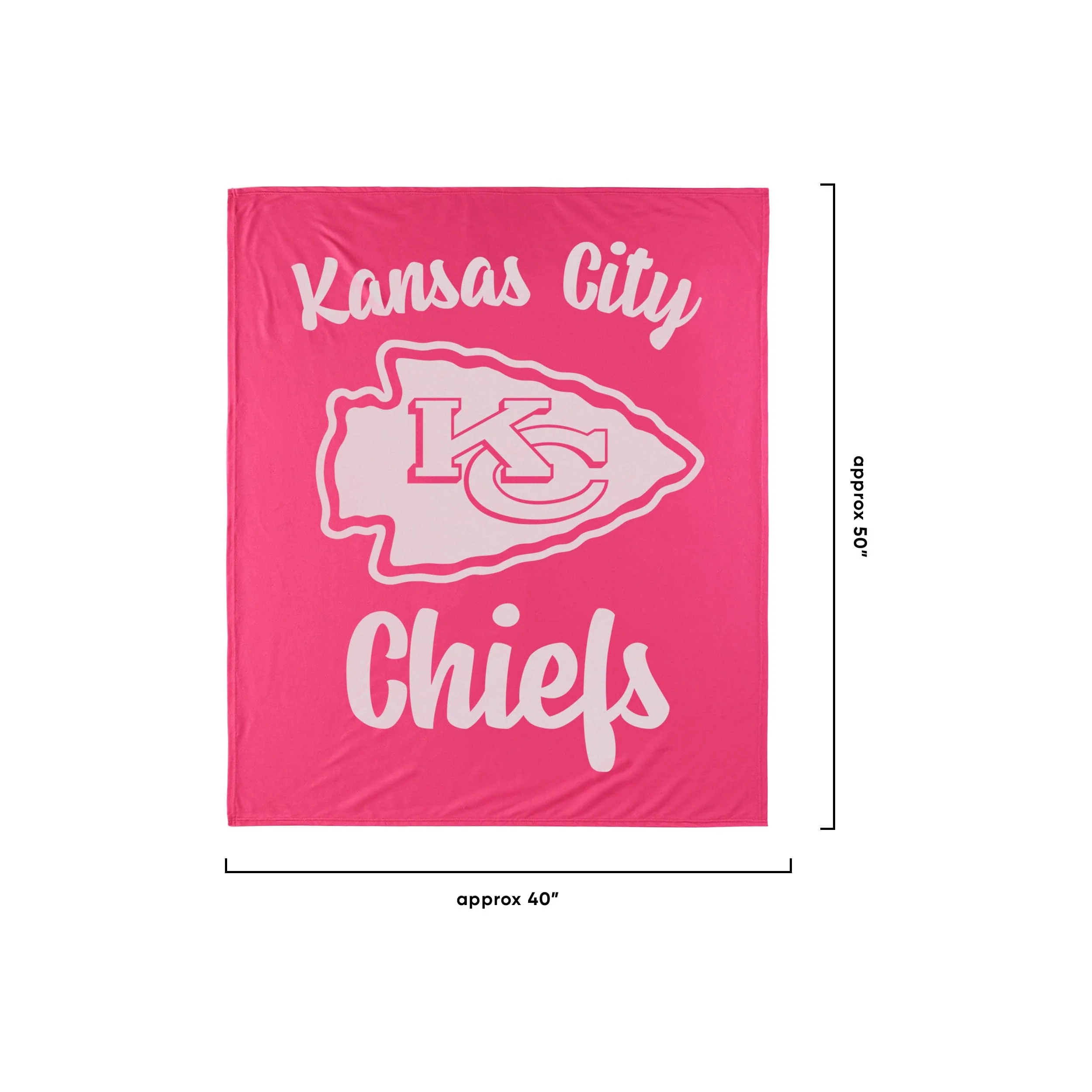 Kansas City Chiefs NFL Throw Blanket With Plush Unicorn - Image 2