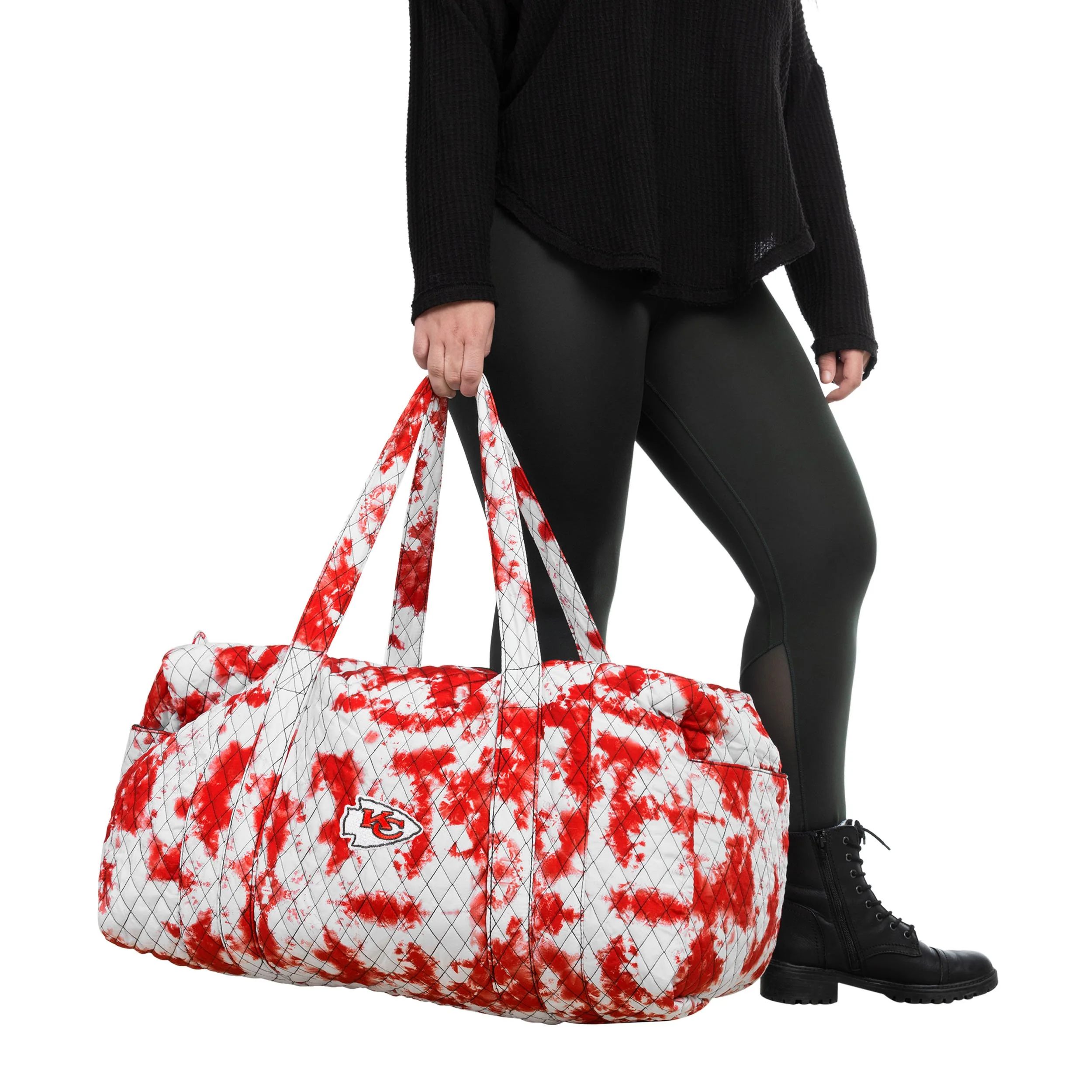Kansas City Chiefs NFL Tie-Dye Takeaway Duffle Bag - Image 4