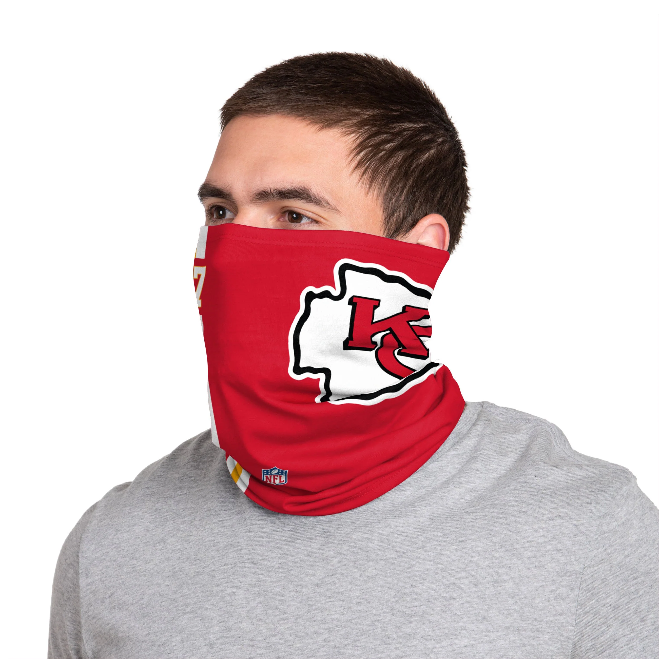 Kansas City Chiefs NFL Travis Kelce On-Field Sideline Logo Gaiter Scarf - Image 3