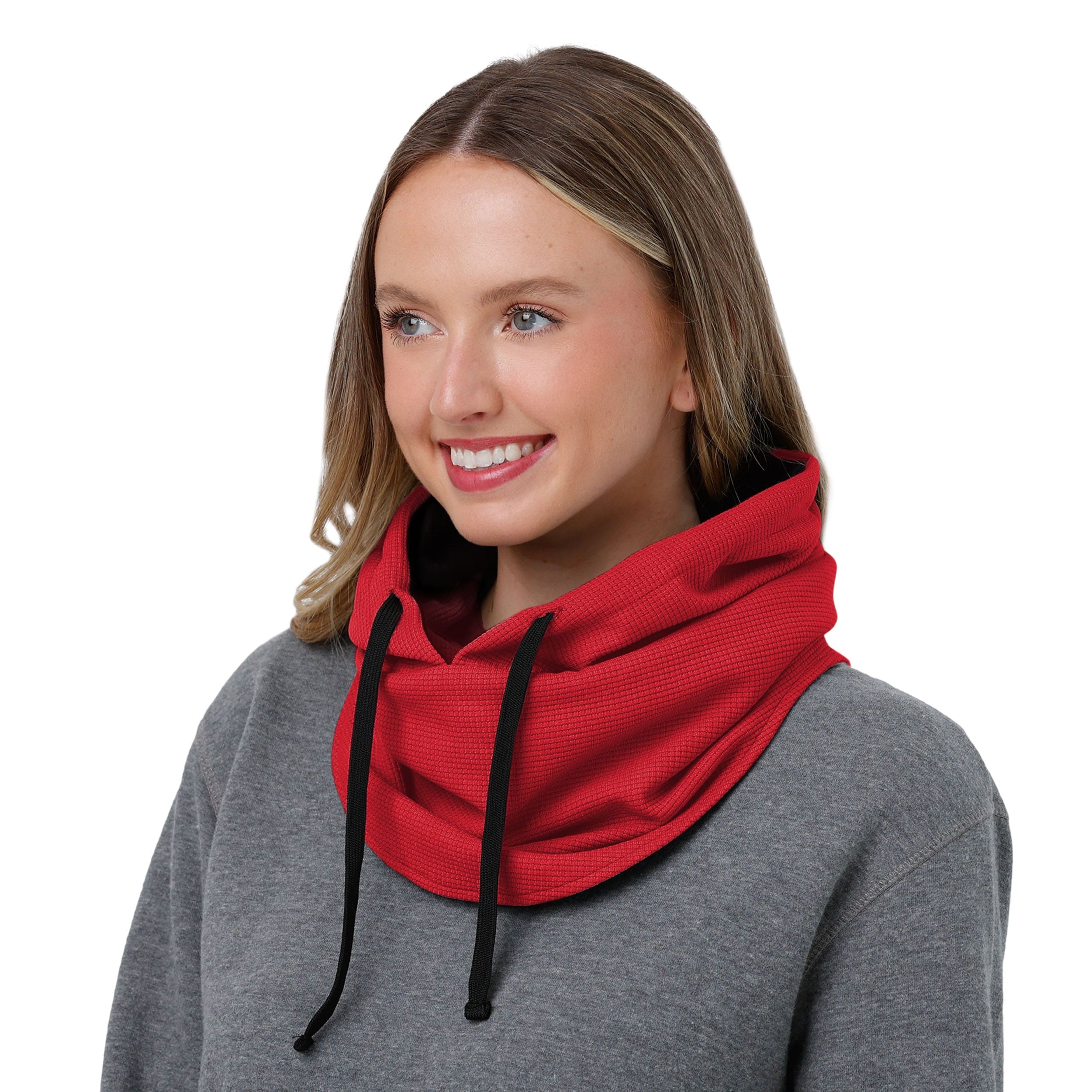 Kansas City Chiefs NFL Waffle Drawstring Hooded Gaiter - Image 4