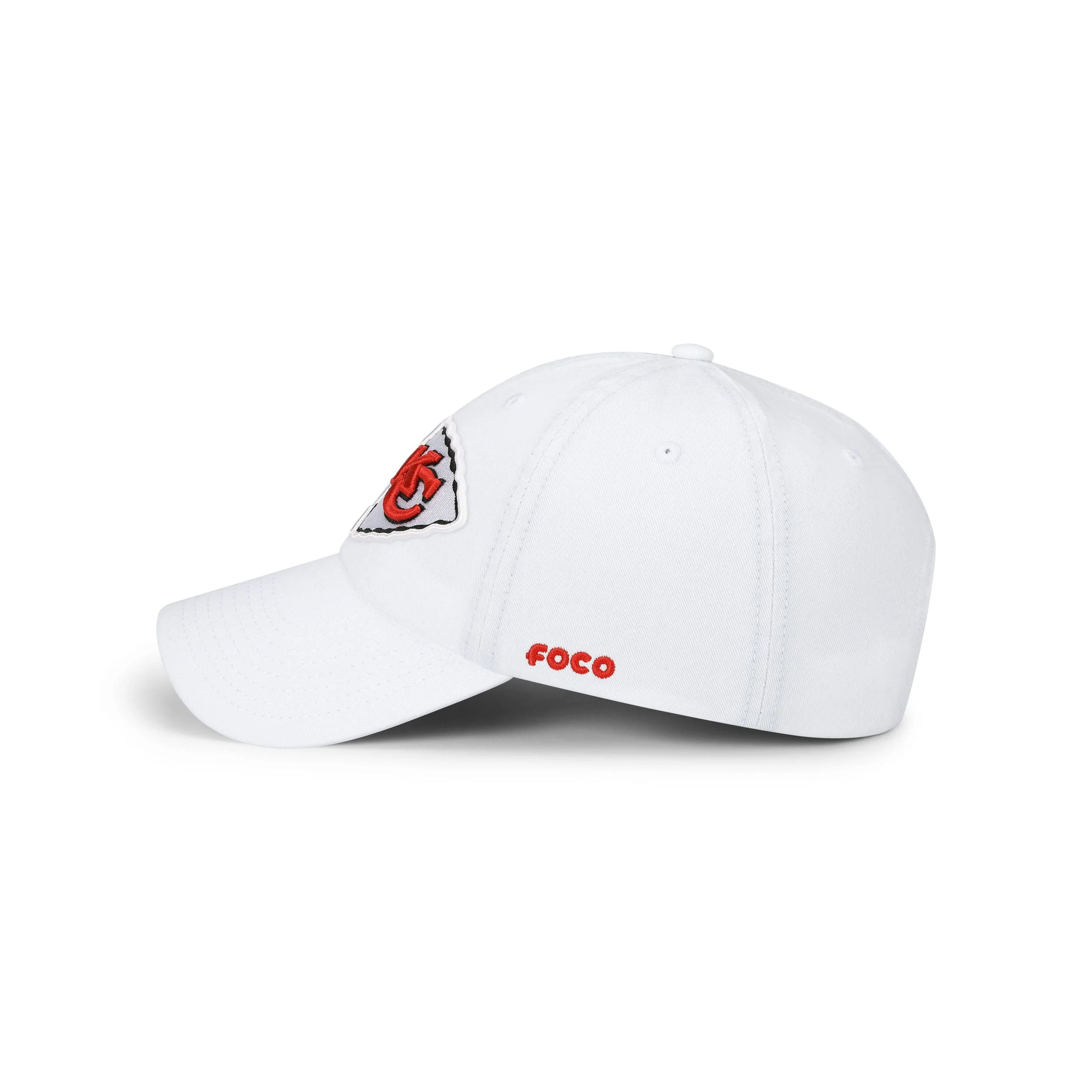 Kansas City Chiefs NFL White Primary Logo Casual Cap - Image 2