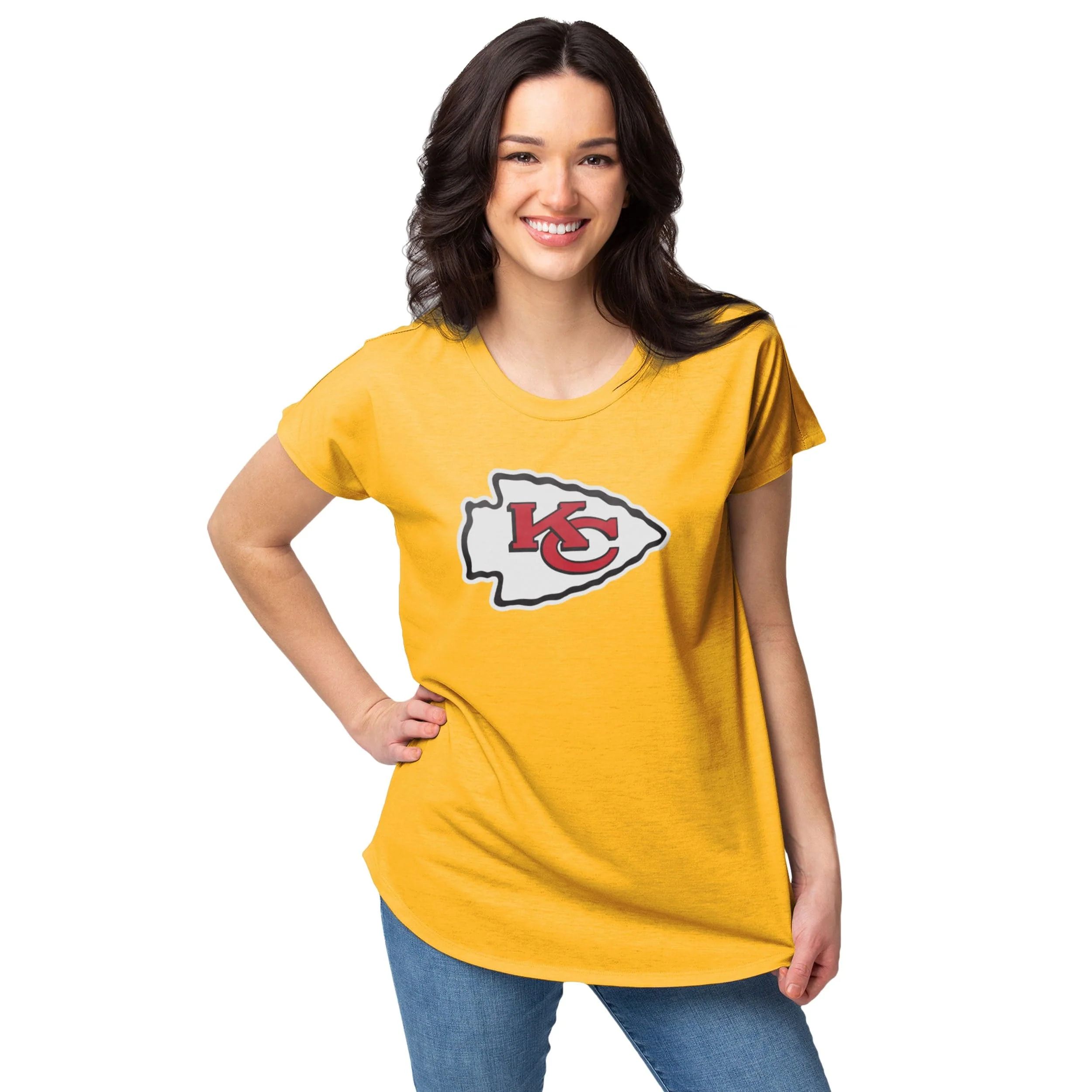Kansas City Chiefs NFL Womens Big Logo Tunic Top