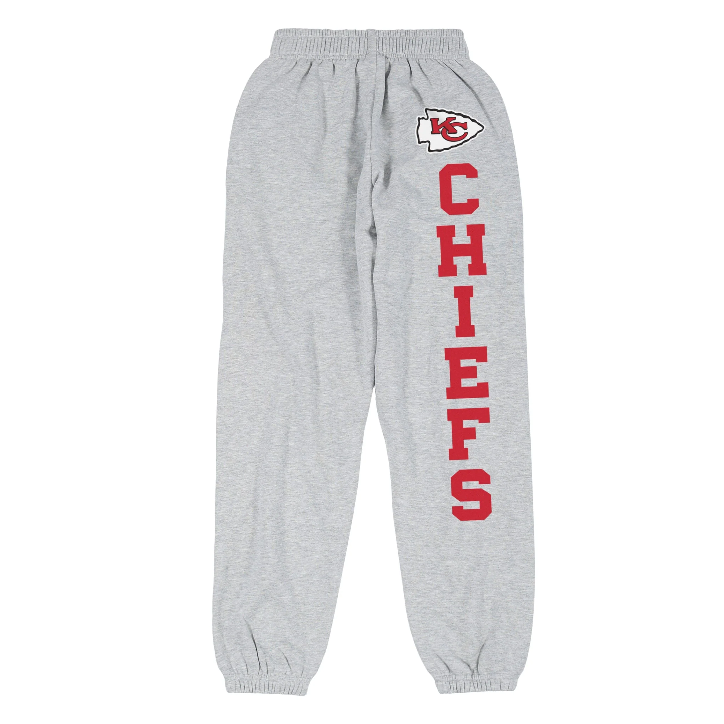Kansas City Chiefs NFL Womens Big Wordmark Gray Sweatpants - Image 5