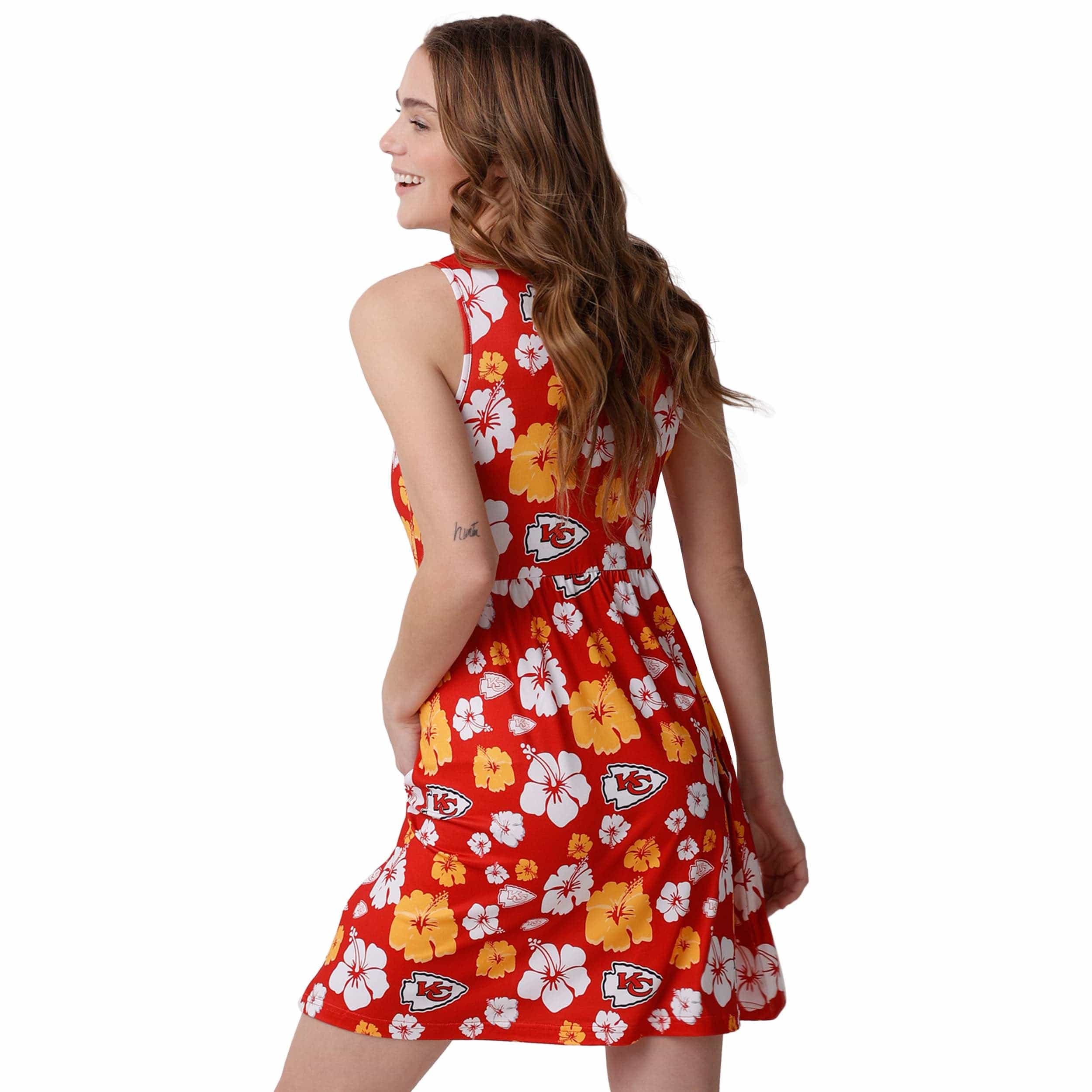 Kansas City Chiefs NFL Womens Fan Favorite Floral Sundress - Image 2