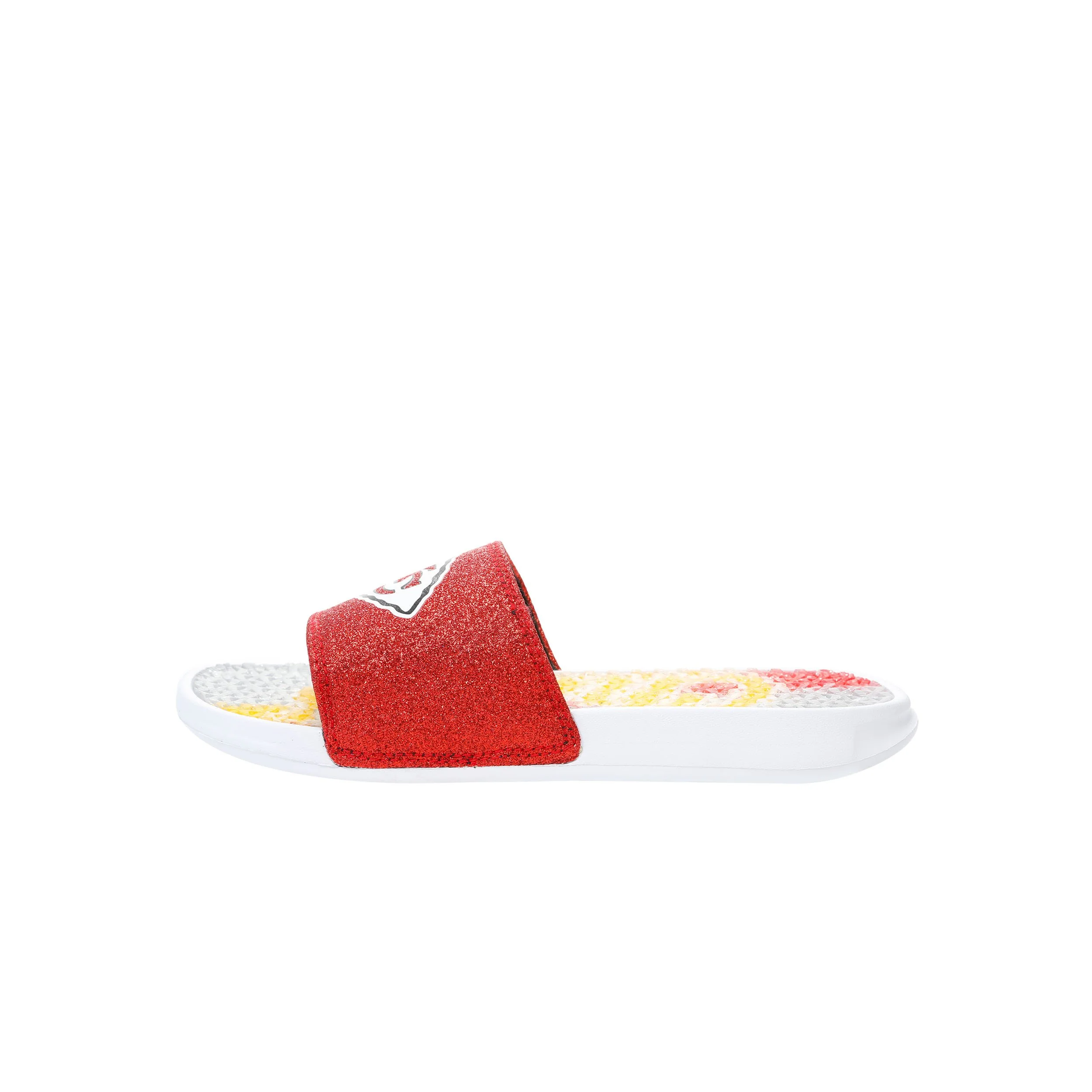 Kansas City Chiefs NFL Womens Glitter Gel Slide - Image 5