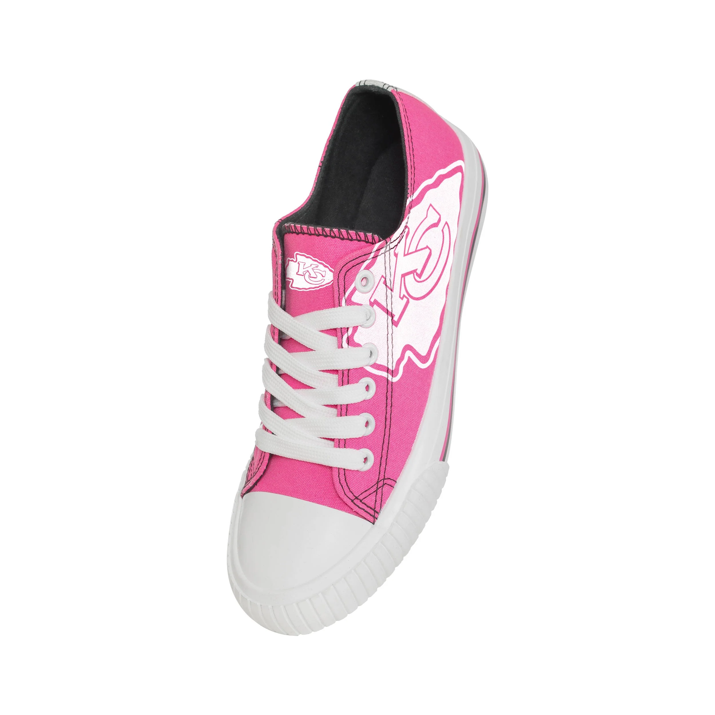 Kansas City Chiefs NFL Womens Highlights Low Top Canvas Shoe - Image 3