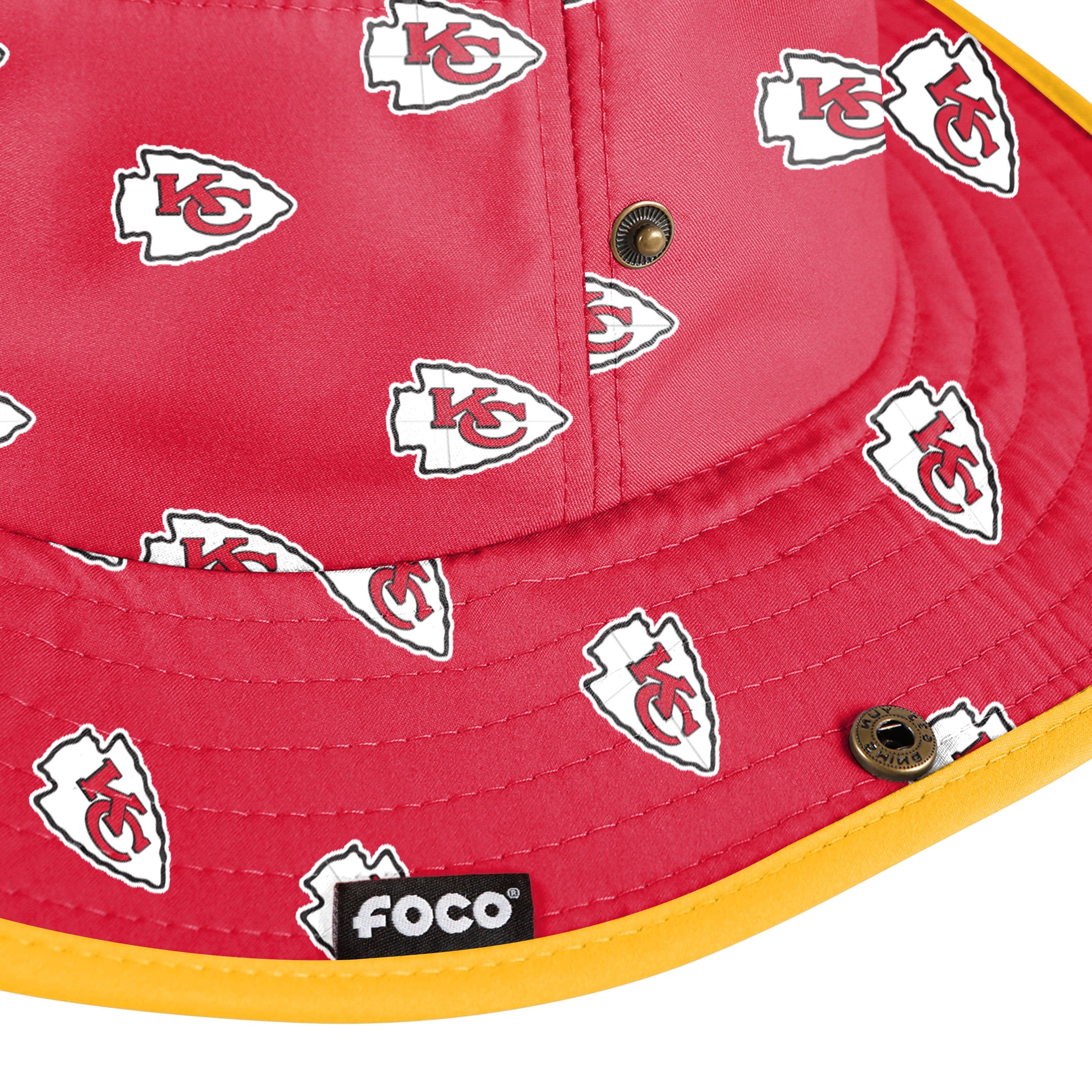 Kansas City Chiefs NFL Womens Mini Print Hybrid Boonie Hat - Image 3