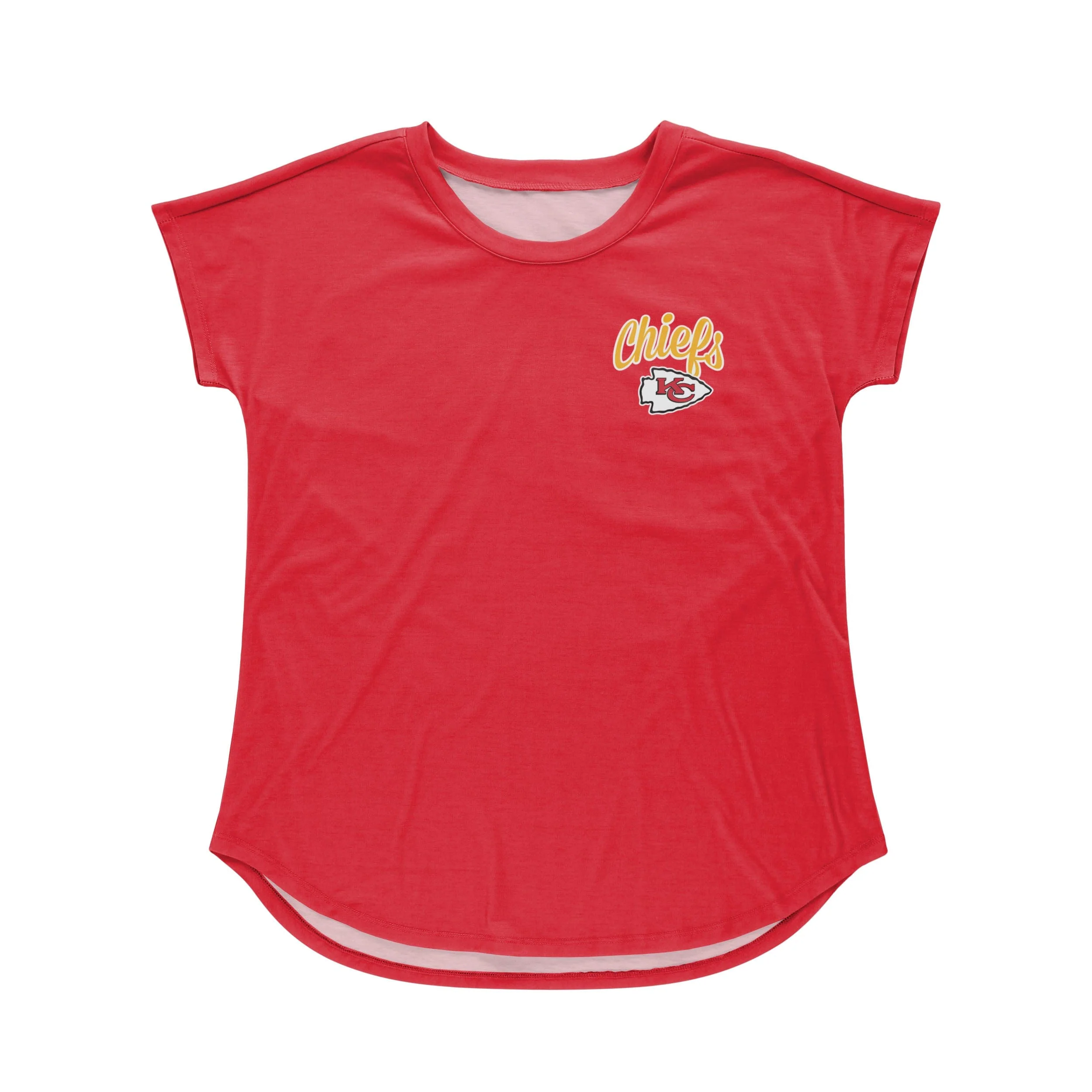 Kansas City Chiefs NFL Womens Script Wordmark Tunic Top - Image 3