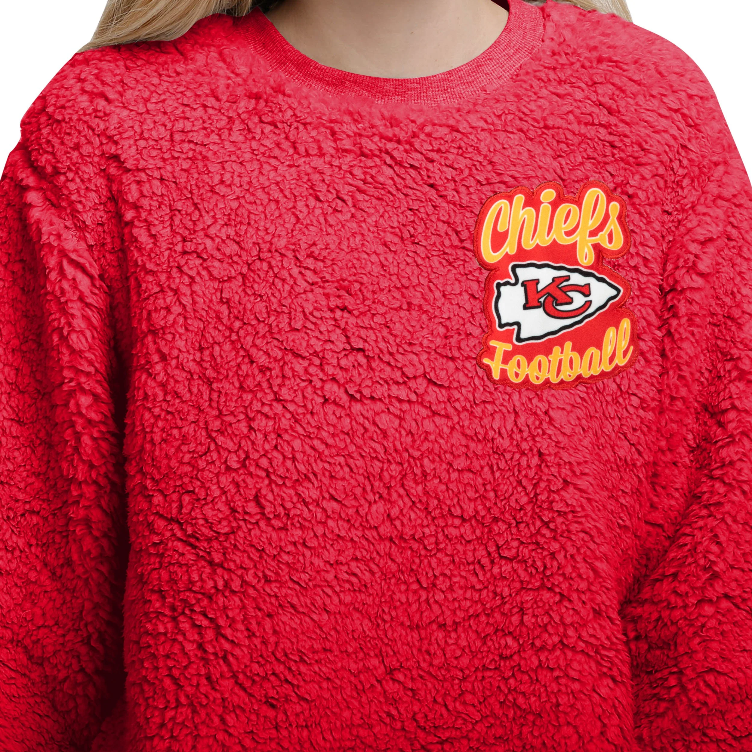 Kansas City Chiefs NFL Womens Sherpa Lounge Set - Image 3