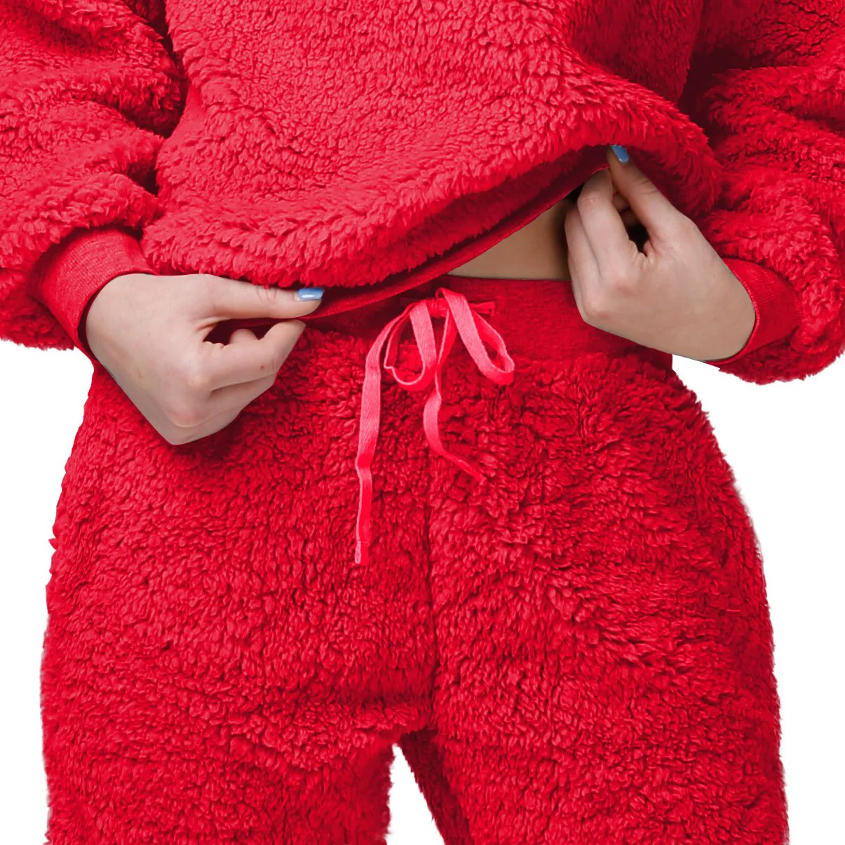 Kansas City Chiefs NFL Womens Sherpa Lounge Set - Image 4