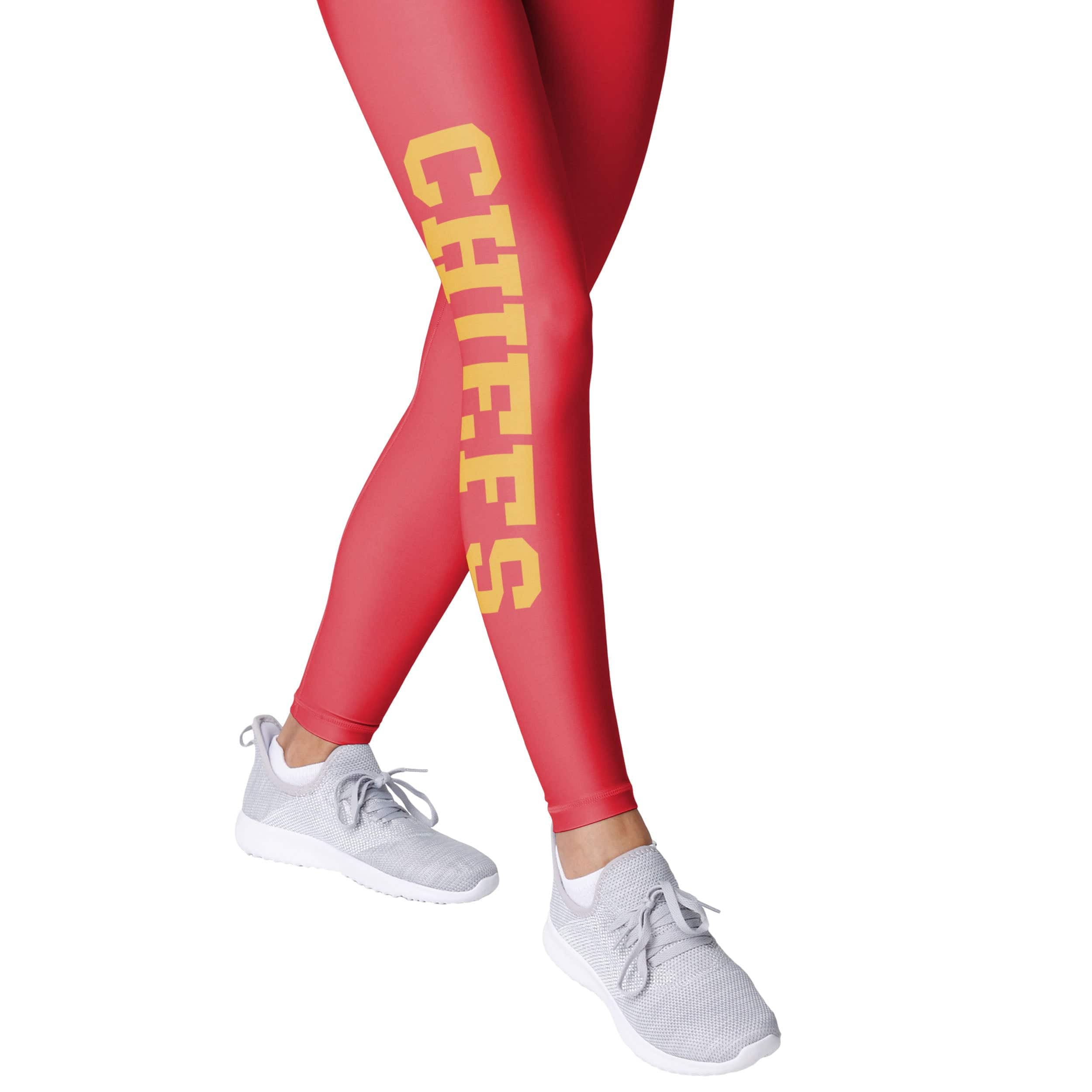 Kansas City Chiefs NFL Womens Solid Big Wordmark Leggings - Image 4