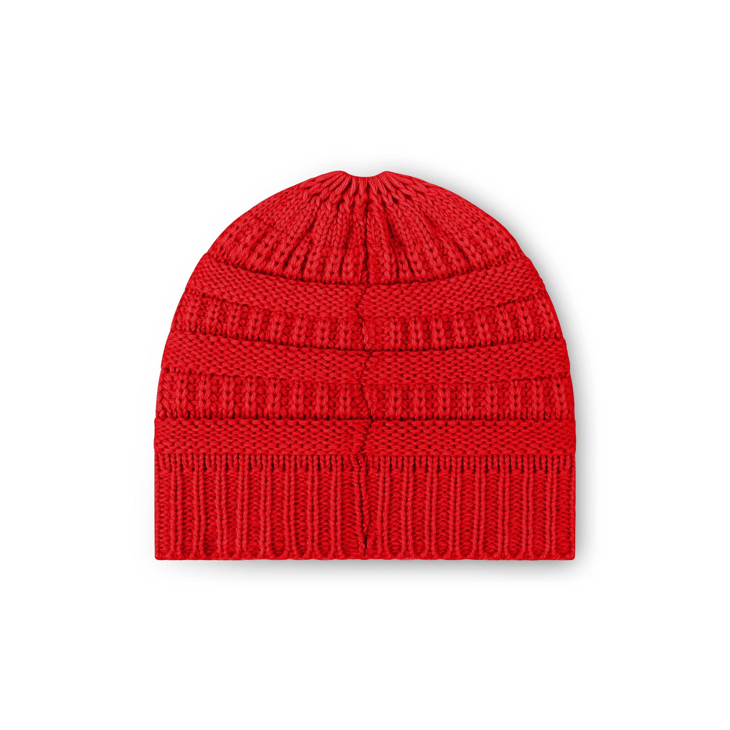 Kansas City Chiefs NFL Womens Solid Ponytail Beanie - Image 2