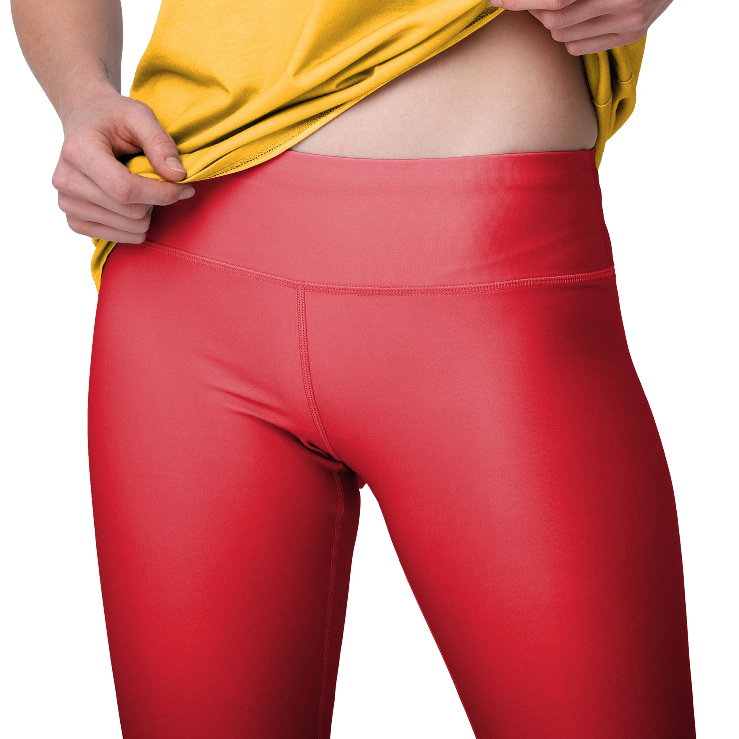 Kansas City Chiefs NFL Womens Solid Wordmark Leggings - Image 3