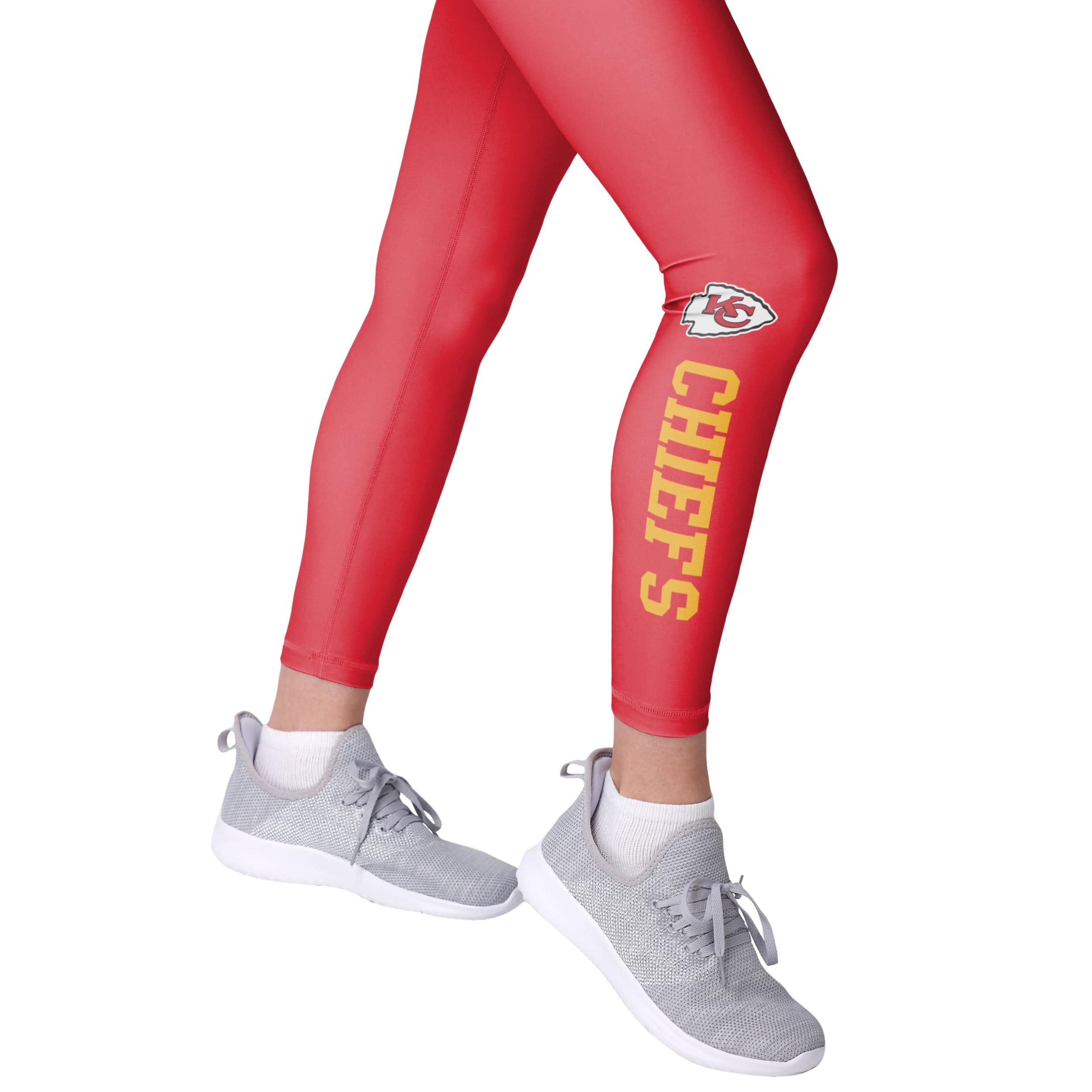 Kansas City Chiefs NFL Womens Solid Wordmark Leggings - Image 4