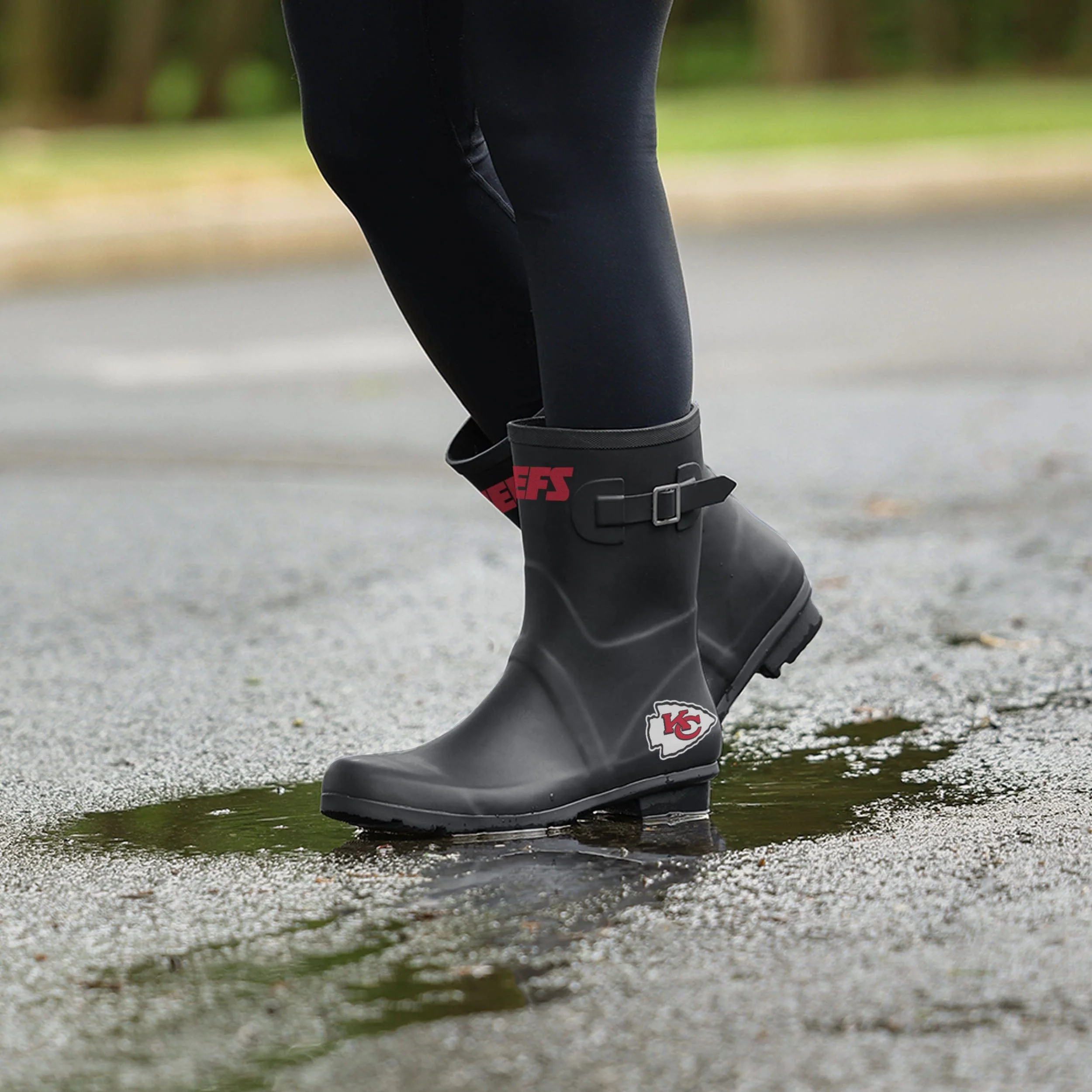 Kansas City Chiefs NFL Womens Storm Ready Rain Boots - Image 3