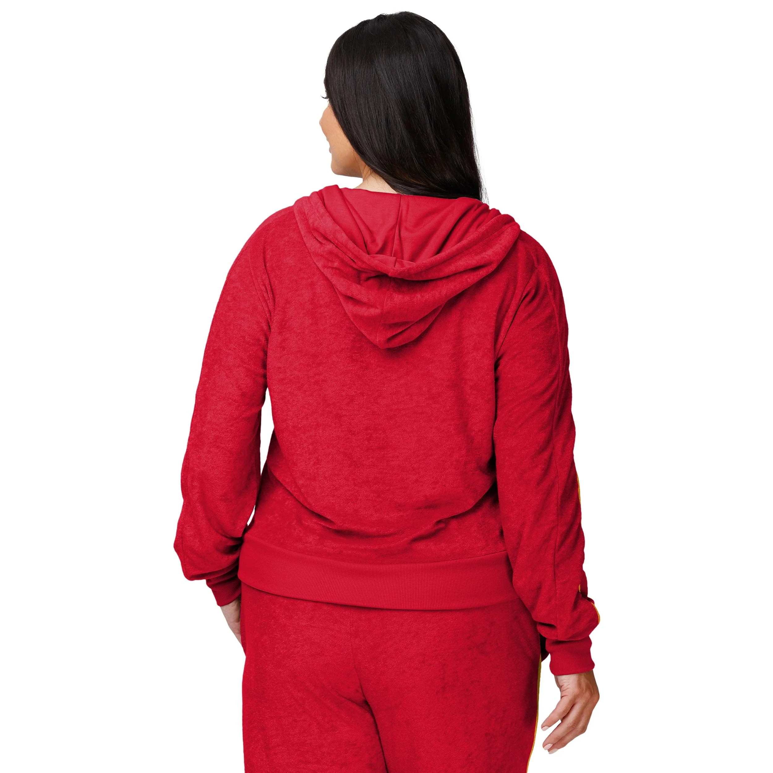 Kansas City Chiefs NFL Womens Terry Knit Zip Up Top - Image 2