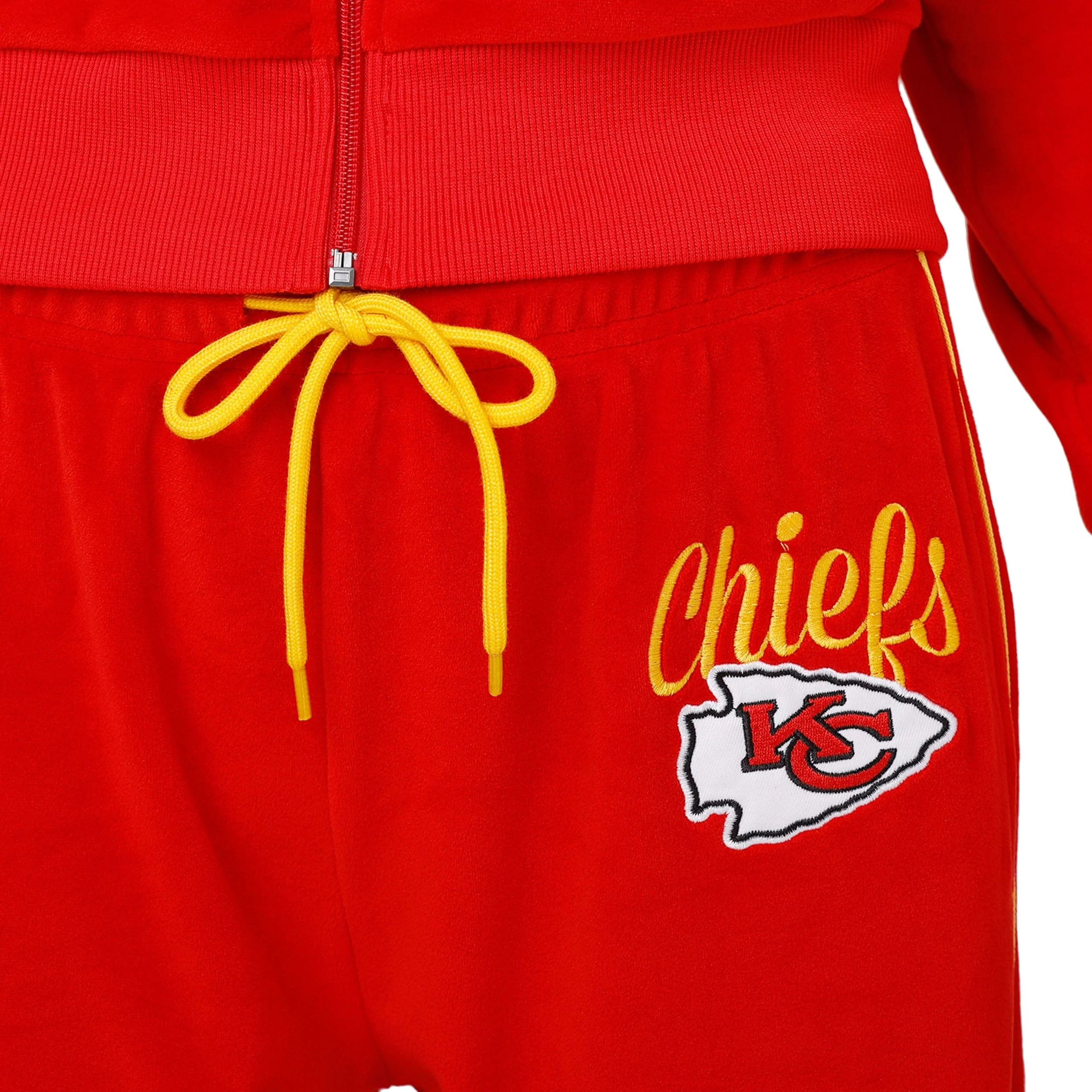 Kansas City Chiefs NFL Womens Velour Pants - Image 3