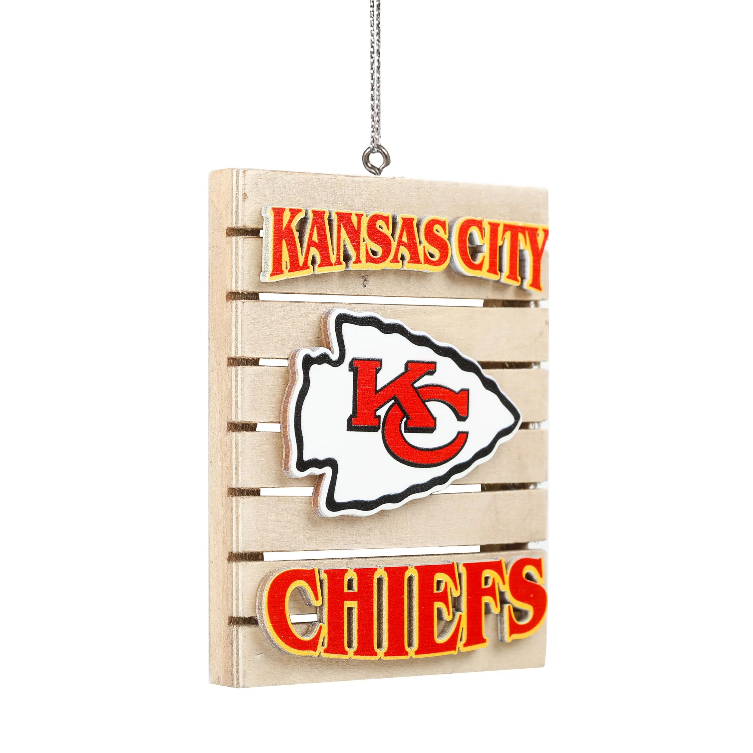 Kansas City Chiefs Wood Pallet Sign Ornament - Image 2