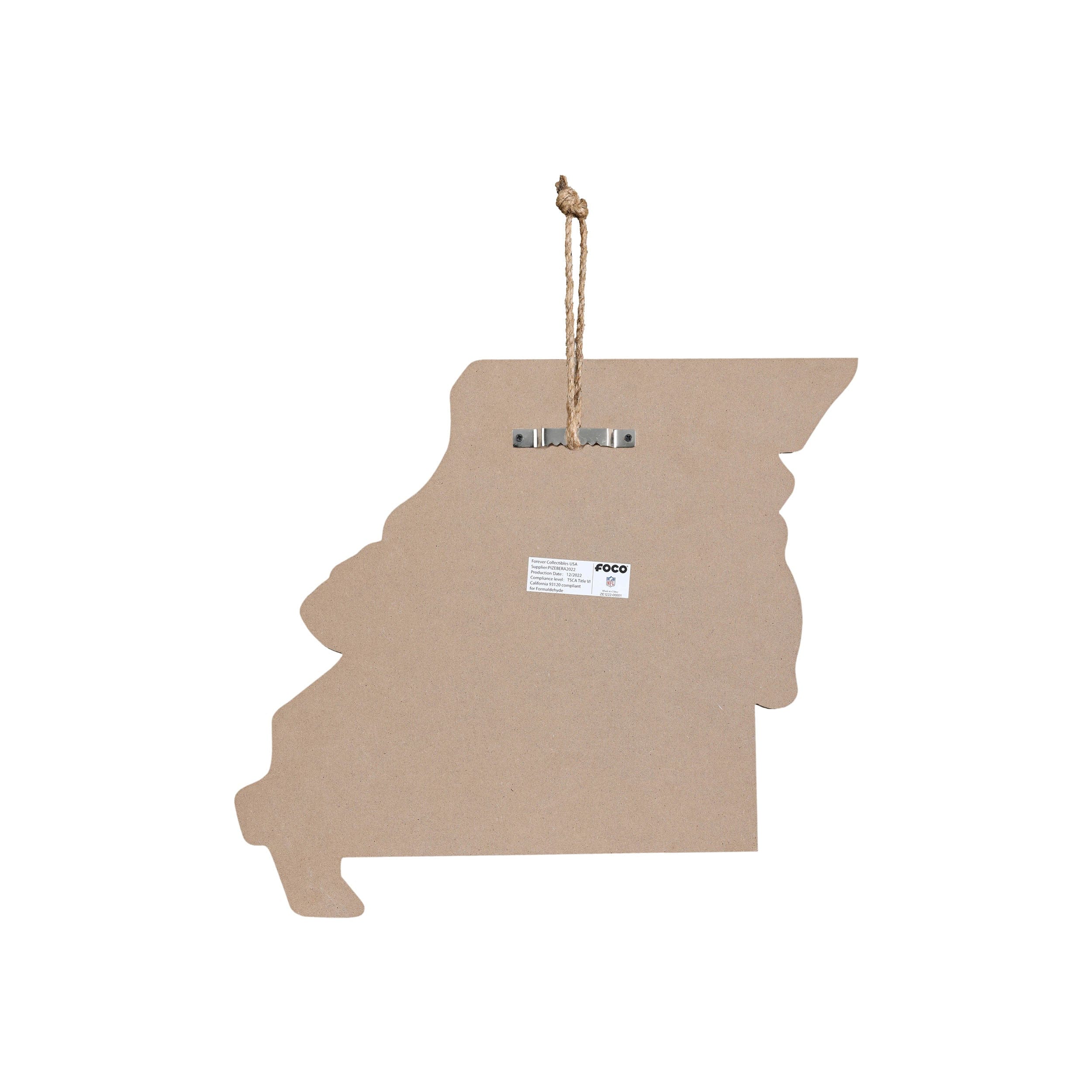 Kansas City Chiefs NFL Wood State Sign - Image 6