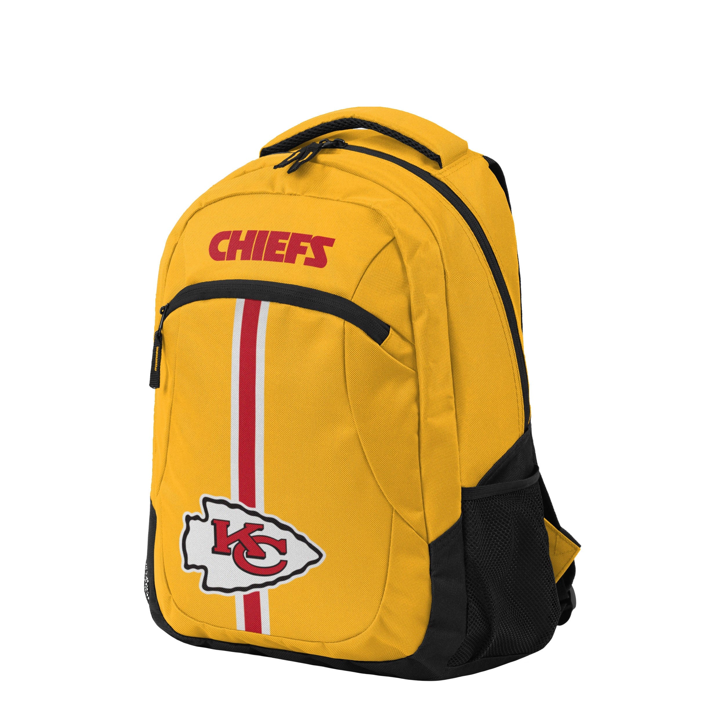 Kansas City Chiefs NFL Yellow Alternate Color Action Backpack - Image 2