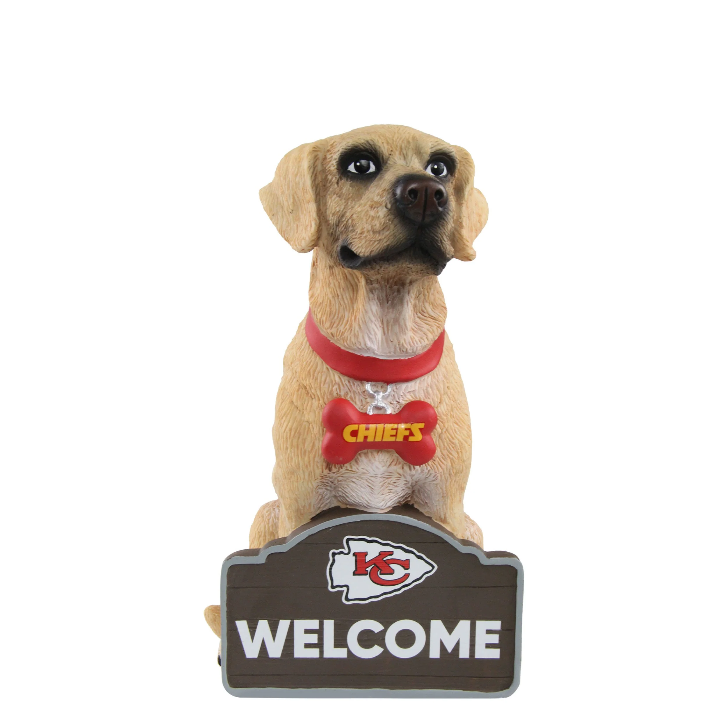 Kansas City Chiefs NFL Yellow Labrador Statue
