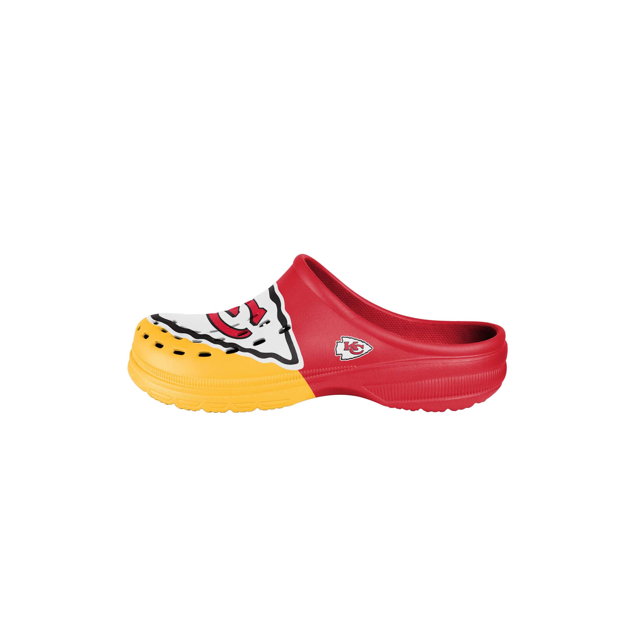 Kansas City Chiefs NFL Youth Colorblock Big Logo Clog - Image 4