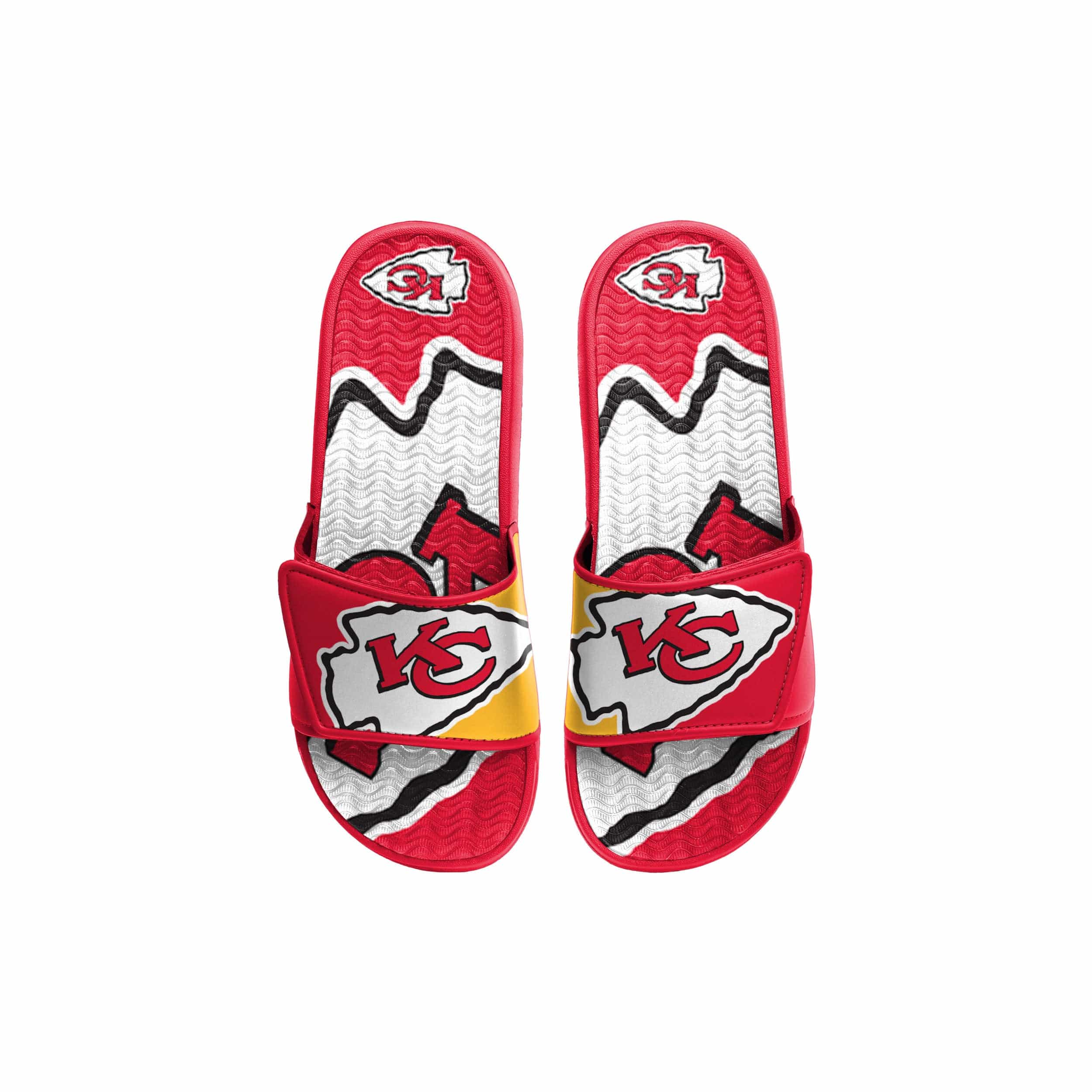 Kansas City Chiefs NFL Youth Colorblock Big Logo Gel Slide - Image 2