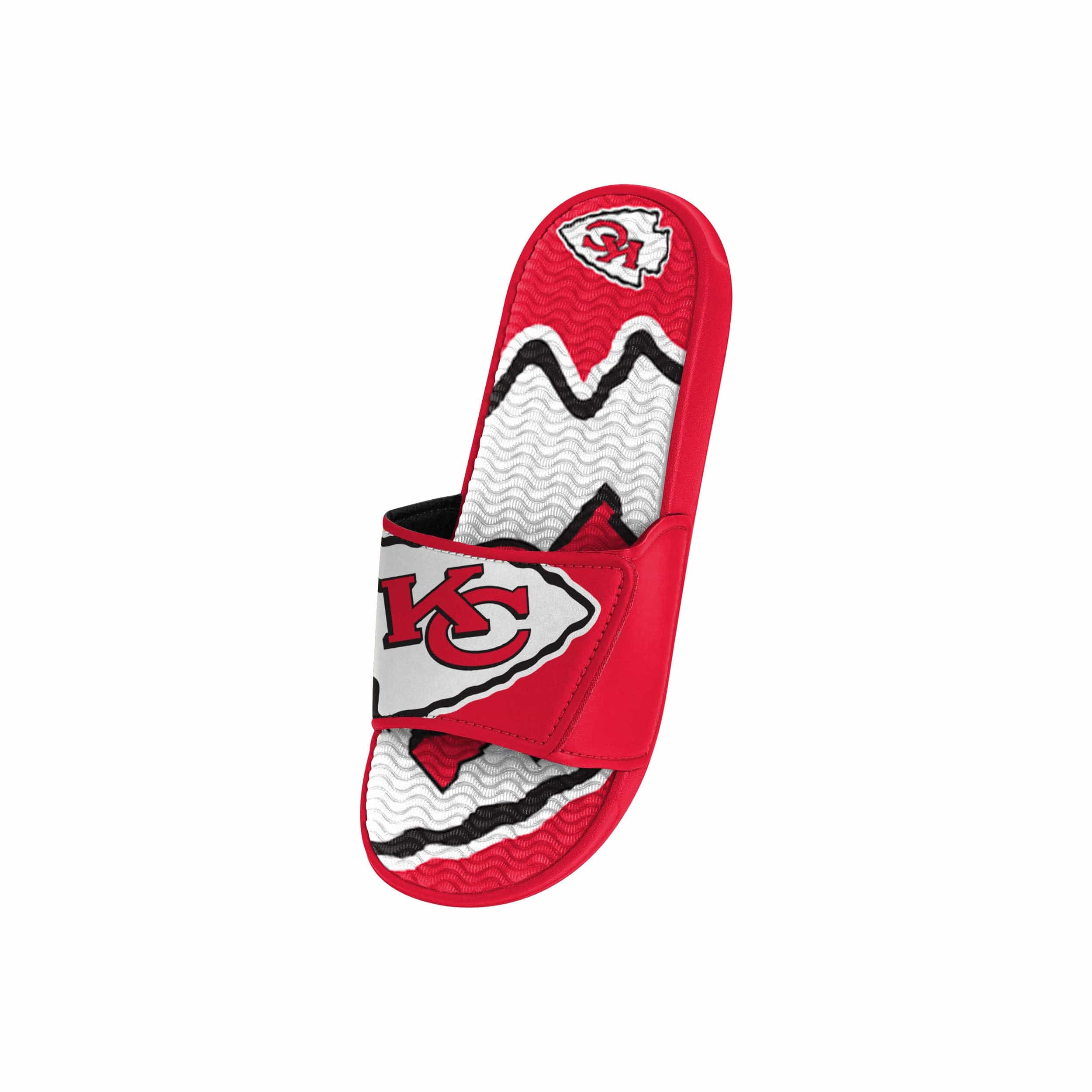 Kansas City Chiefs NFL Youth Colorblock Big Logo Gel Slide - Image 3