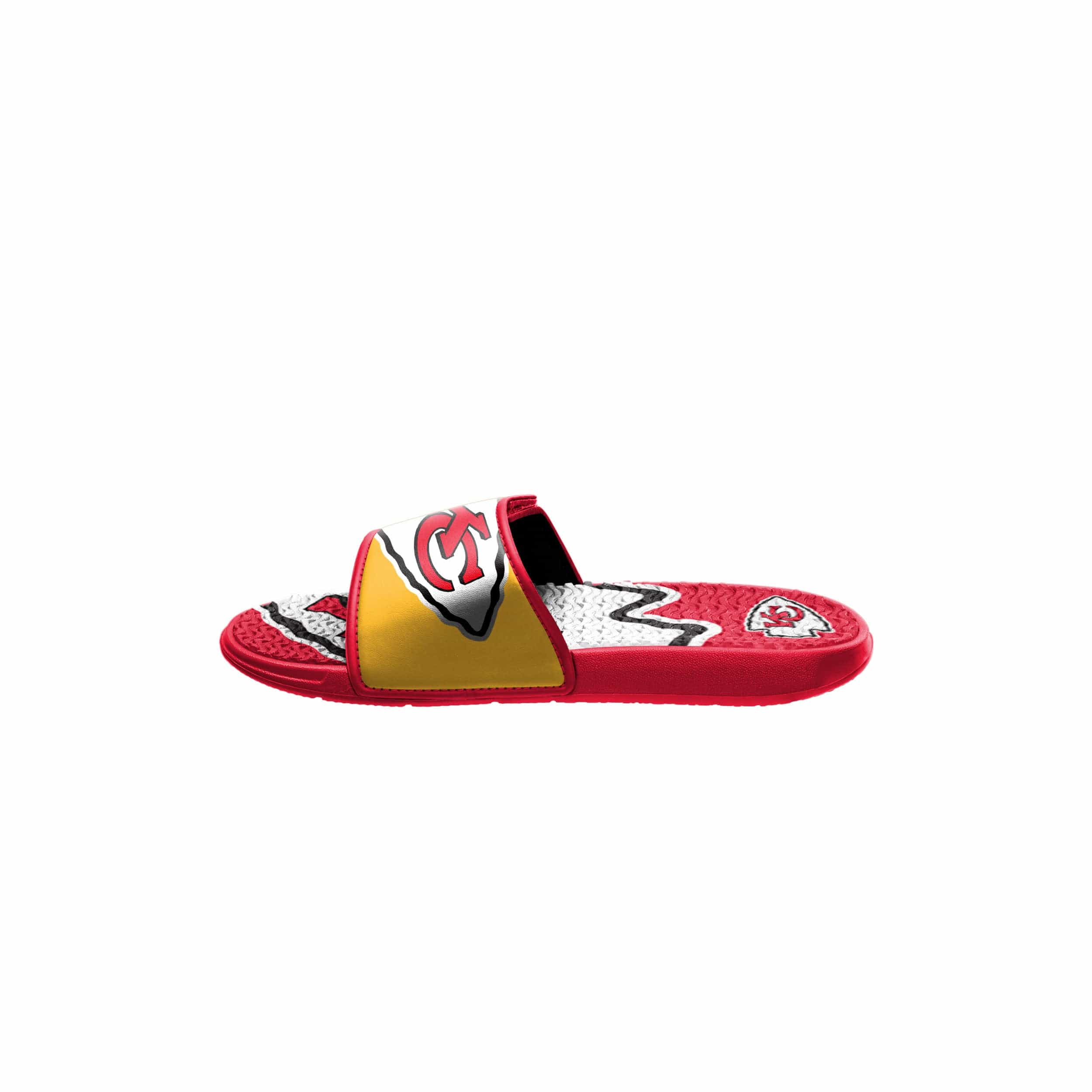Kansas City Chiefs NFL Youth Colorblock Big Logo Gel Slide - Image 4