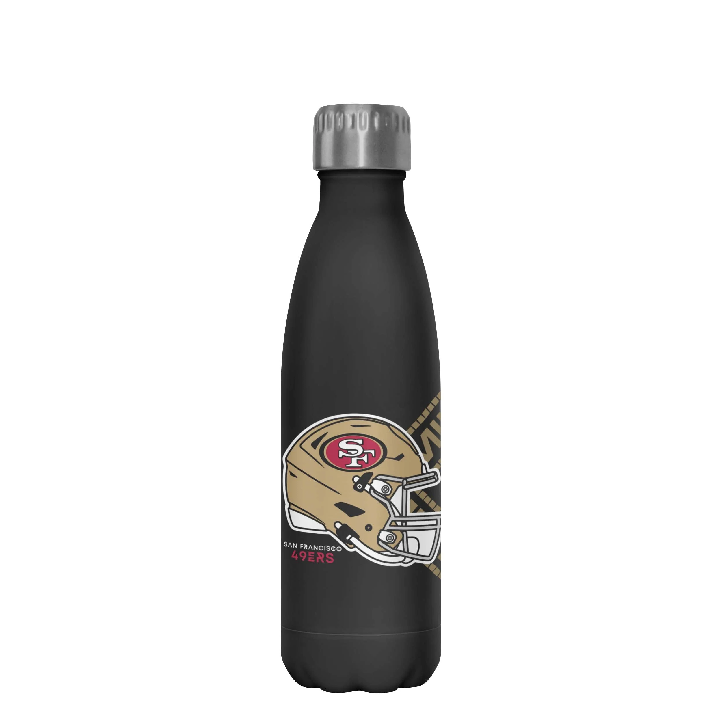 Kansas City Chiefs vs San Francisco 49ers NFL Super Bowl LVIII Black 17 oz Stainless Steel Bottle - Image 4